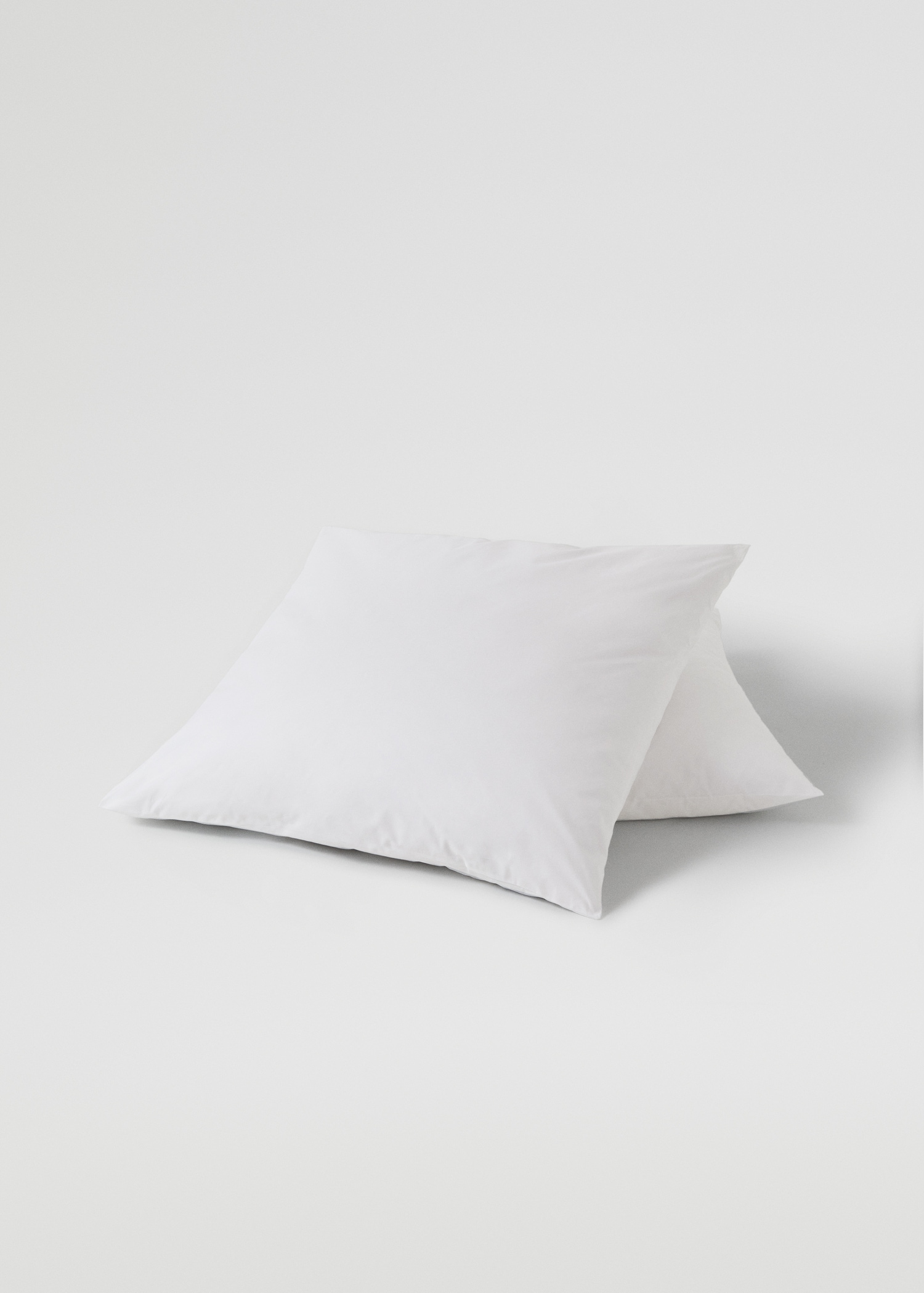 Housse de coussin percale de coton (500 fils) 60x60 cm - Plan moyen