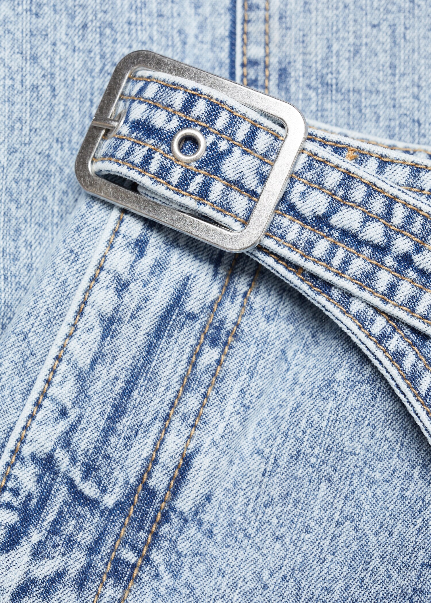 Jupe en jean midi ceinture - Détail de l'article 8