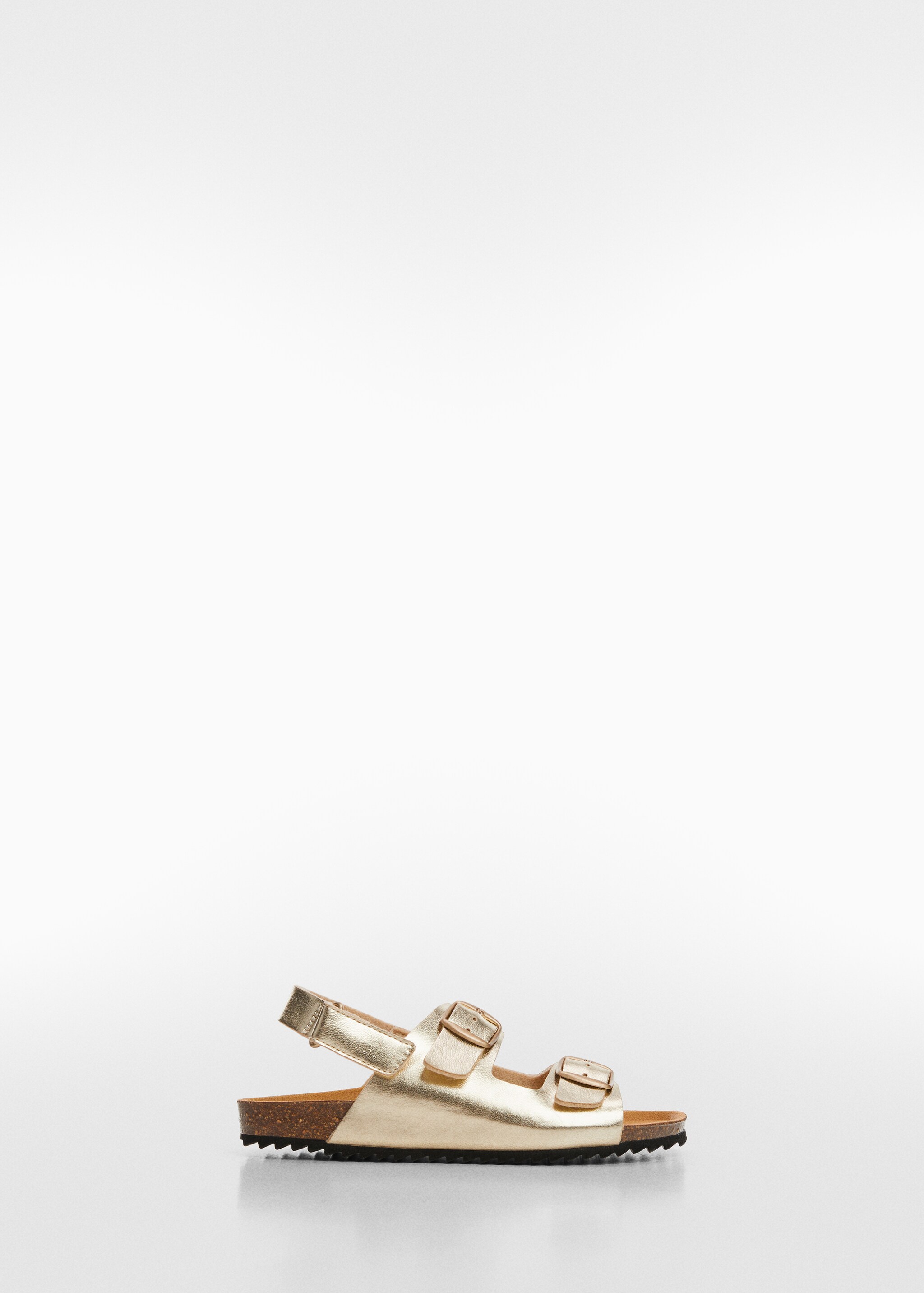 Sandália metalizada com fivelas - Artigo sem modelo