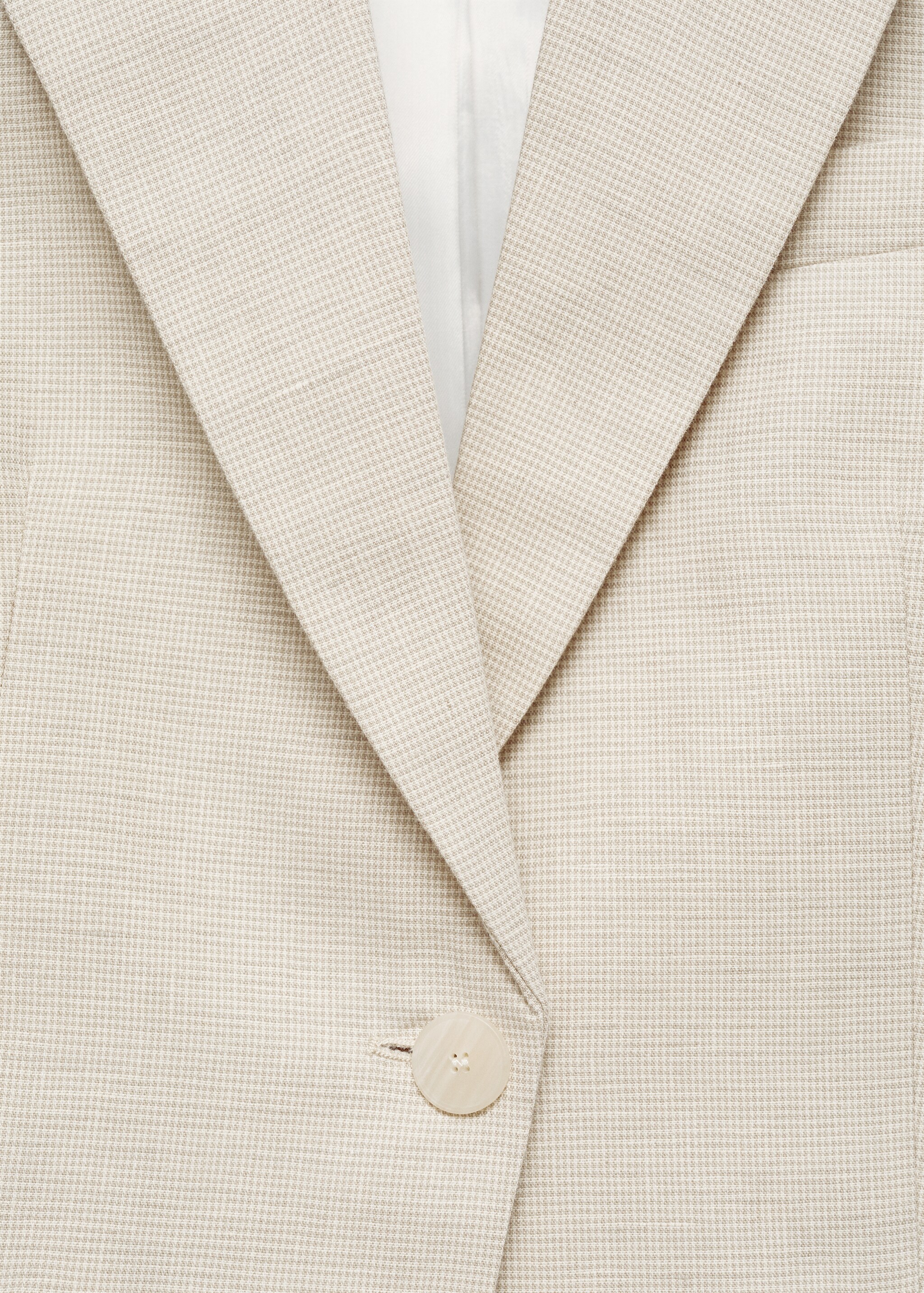Houndstooth linen jacket - Details of the article 8