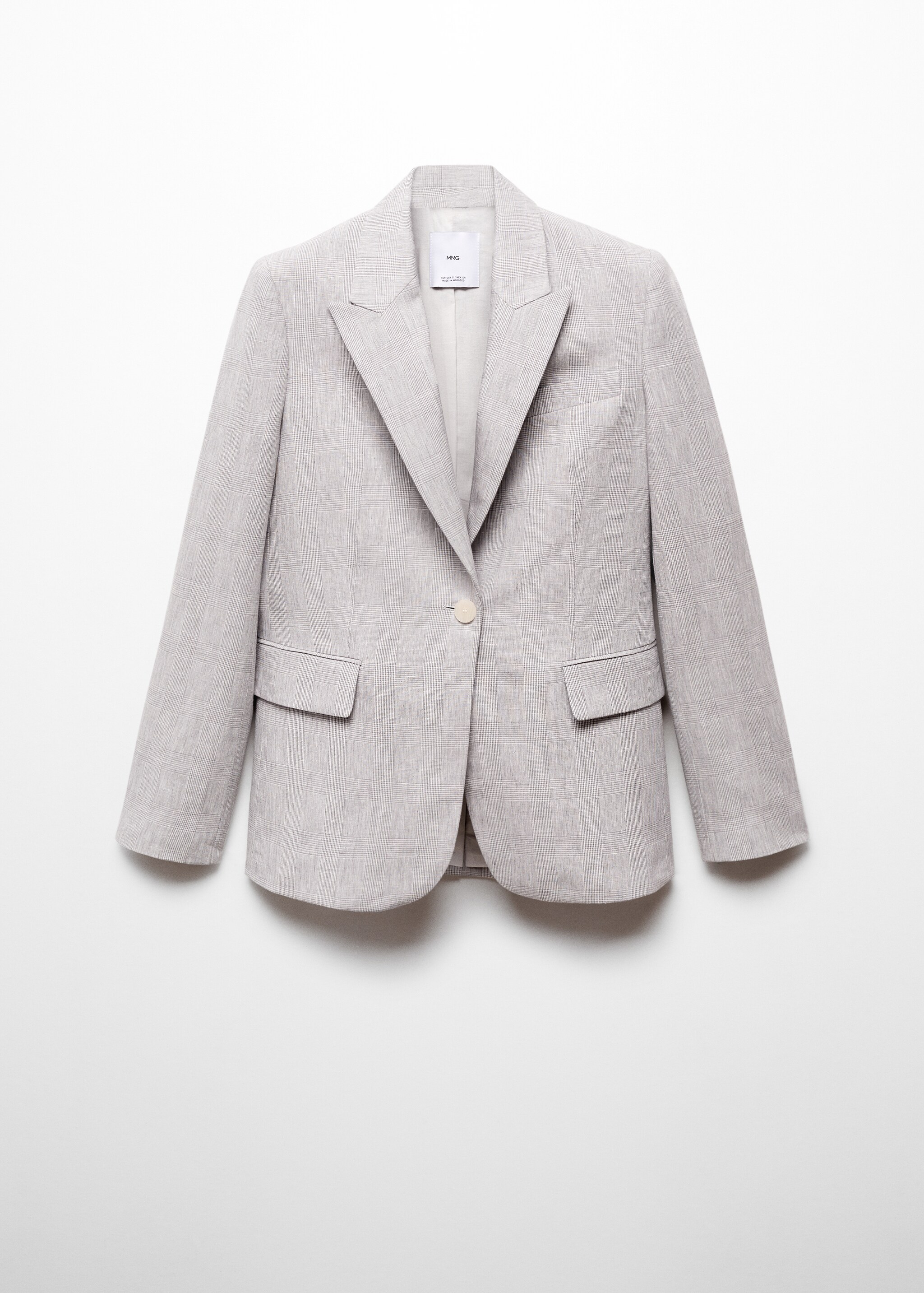 Houndstooth linen blazer - Article without model