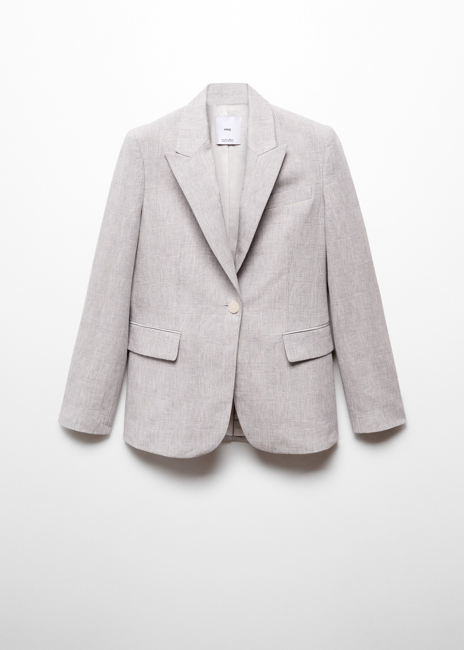 Houndstooth linen blazer - Article without model