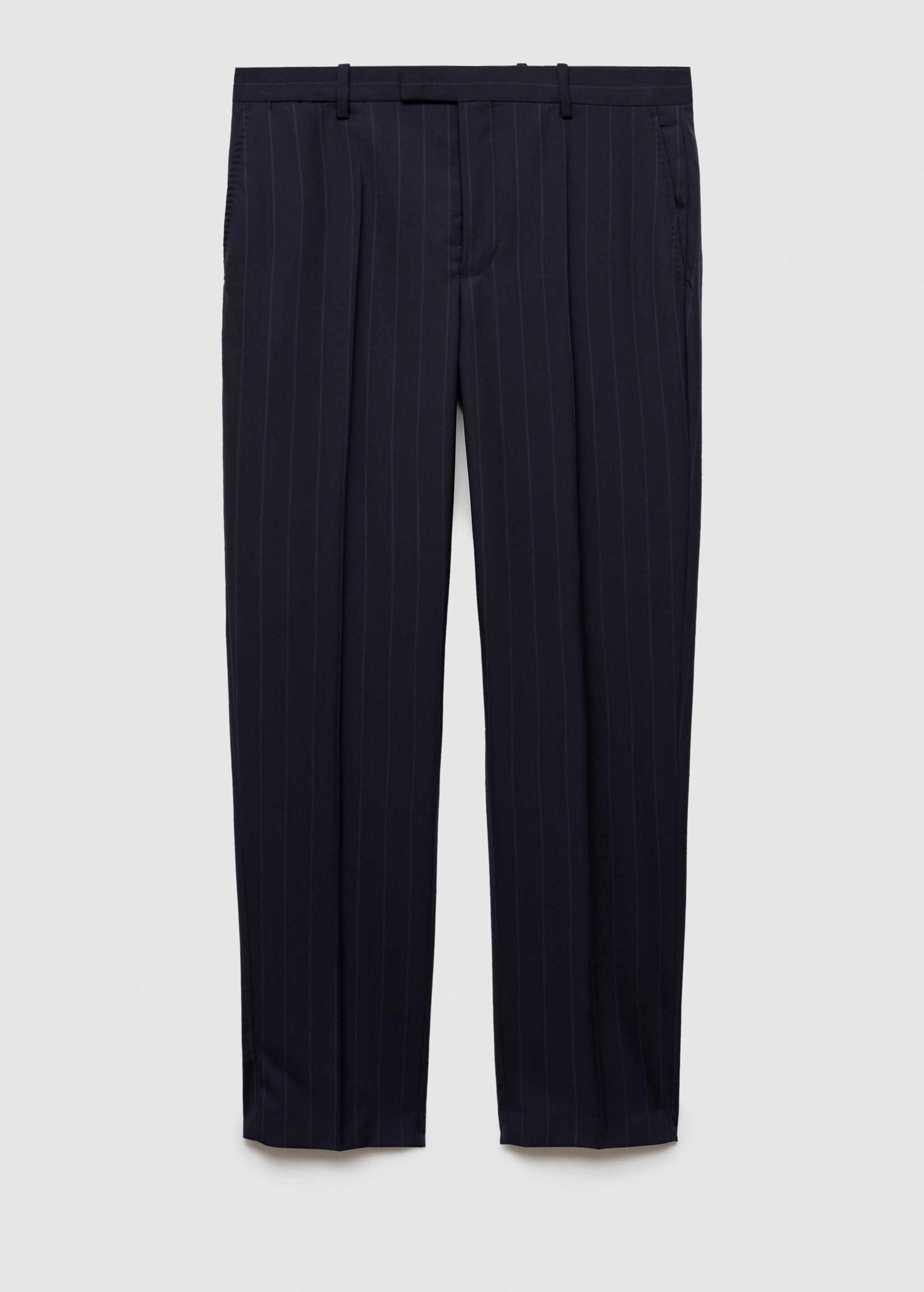 Pinstripe virgin wool suit trousers - Article without model