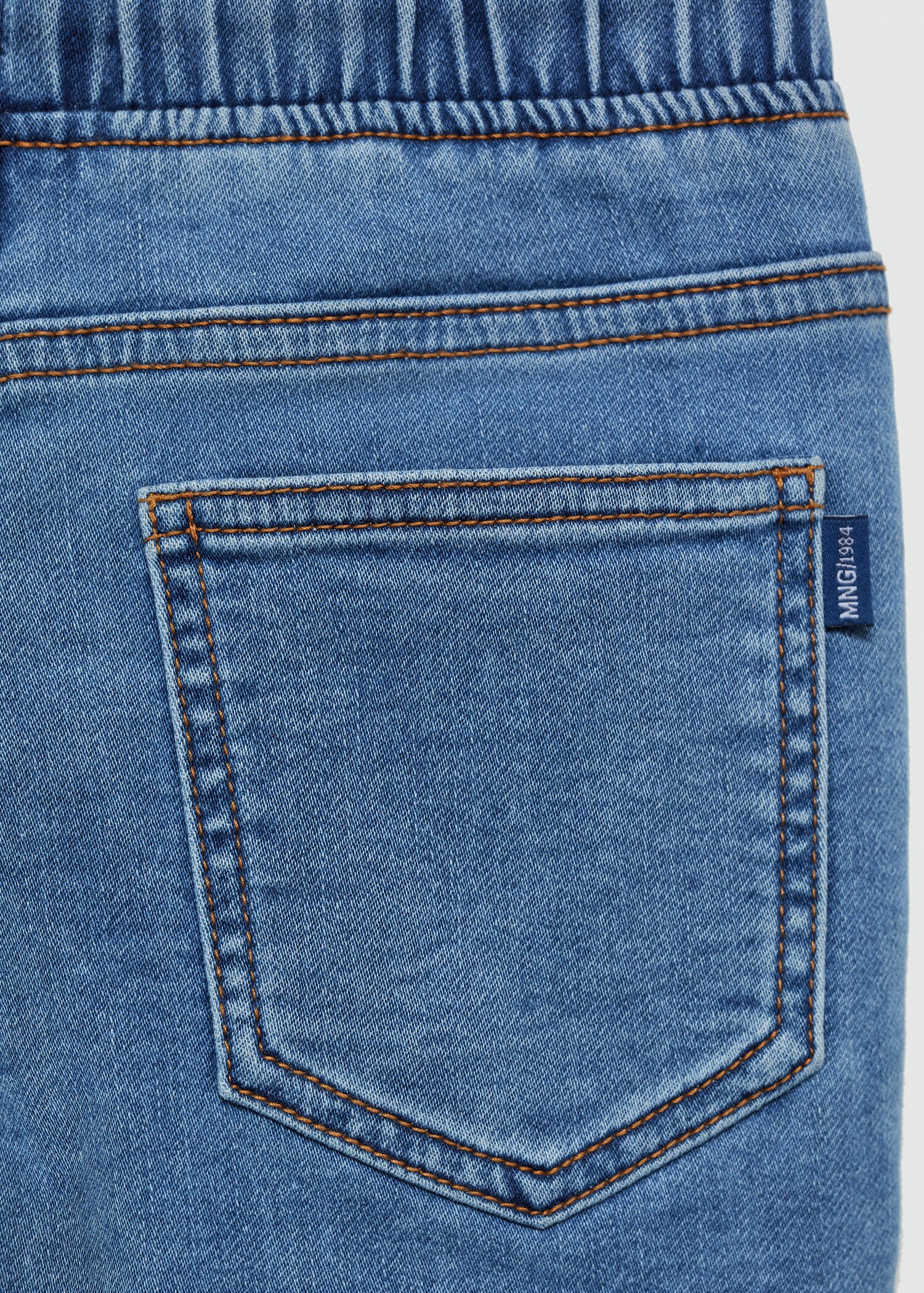 Bermuda denim taille élastique - Détail de l'article 0