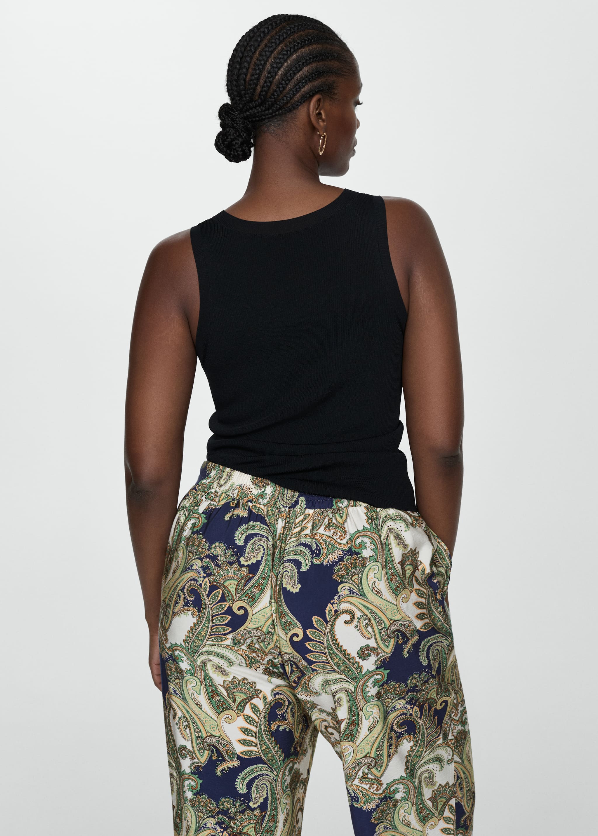 Bow printed trouser - Details of the article 4
