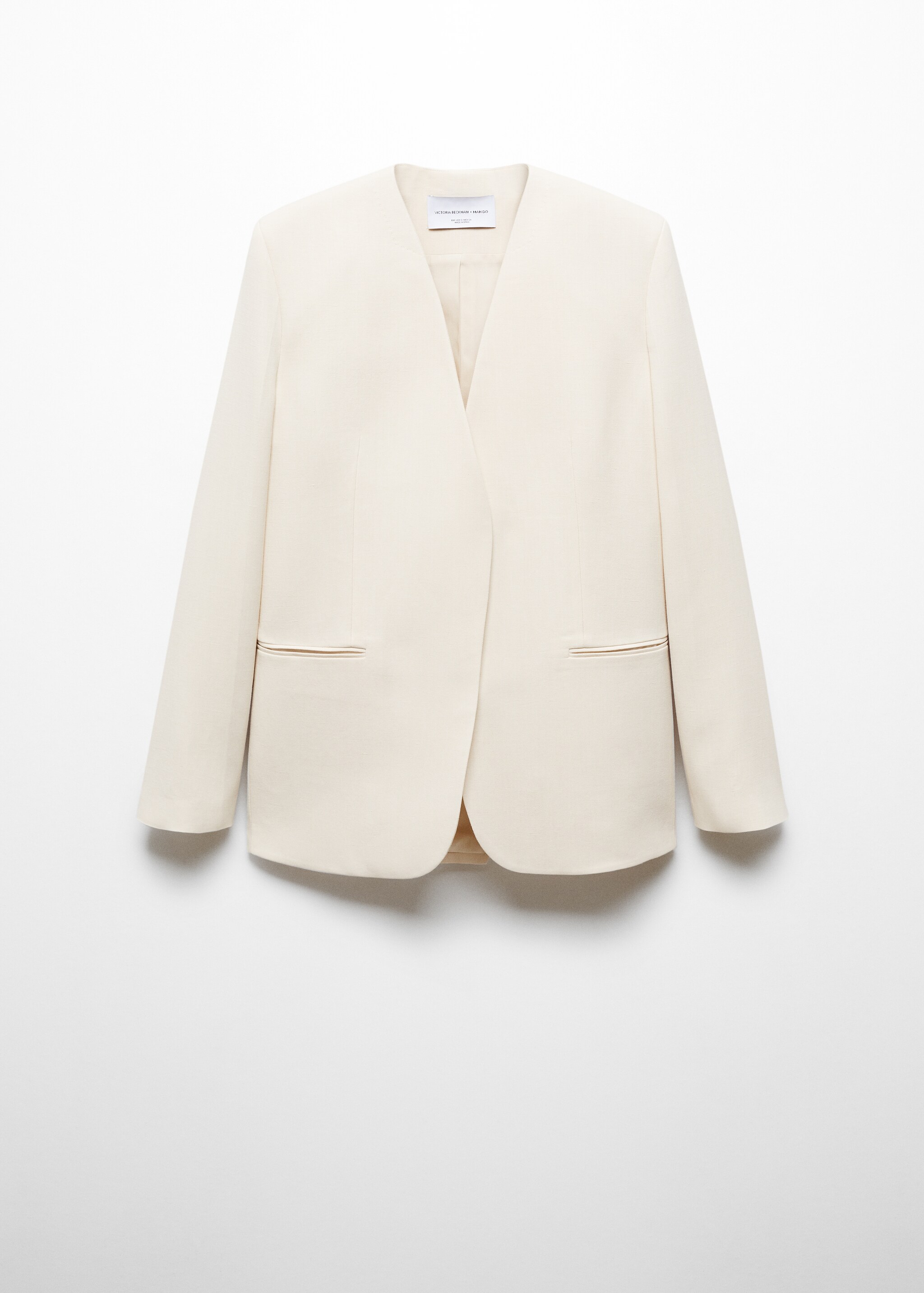Suit blazer without lapels - Article without model