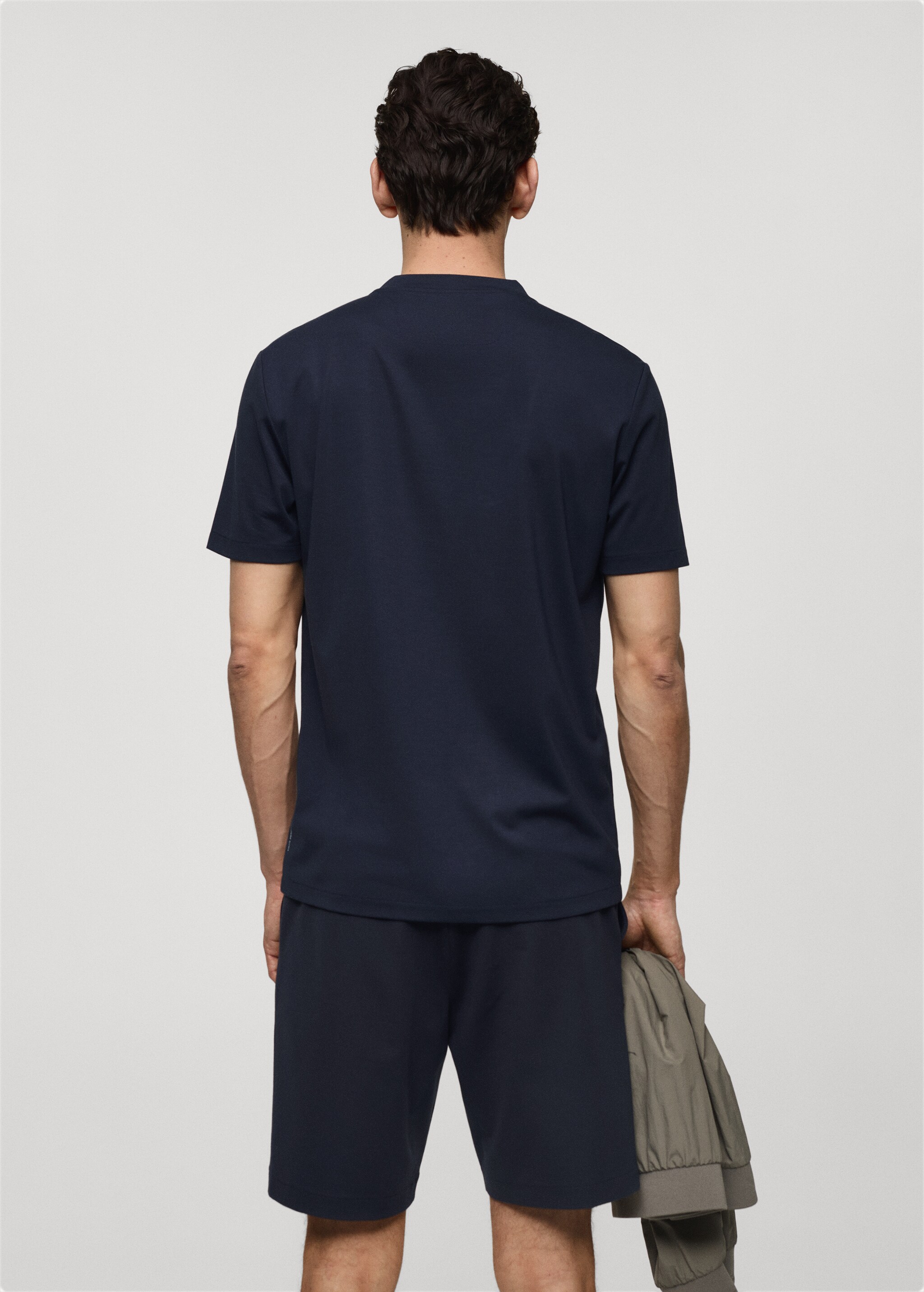 Slim fit t-shirt with pocket - Reverse of the article