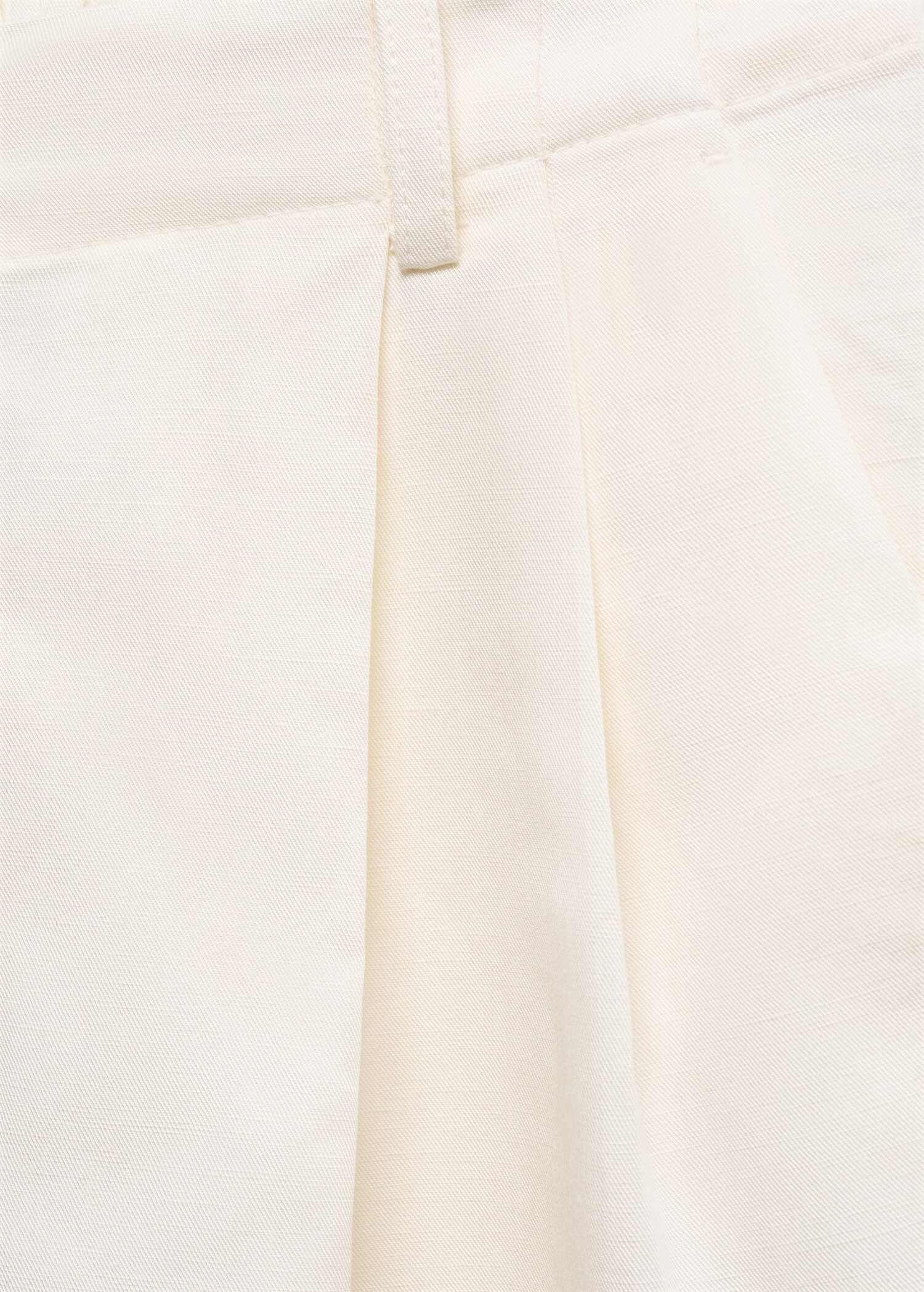 Linen-blend Bermuda plated shorts - Details of the article 8