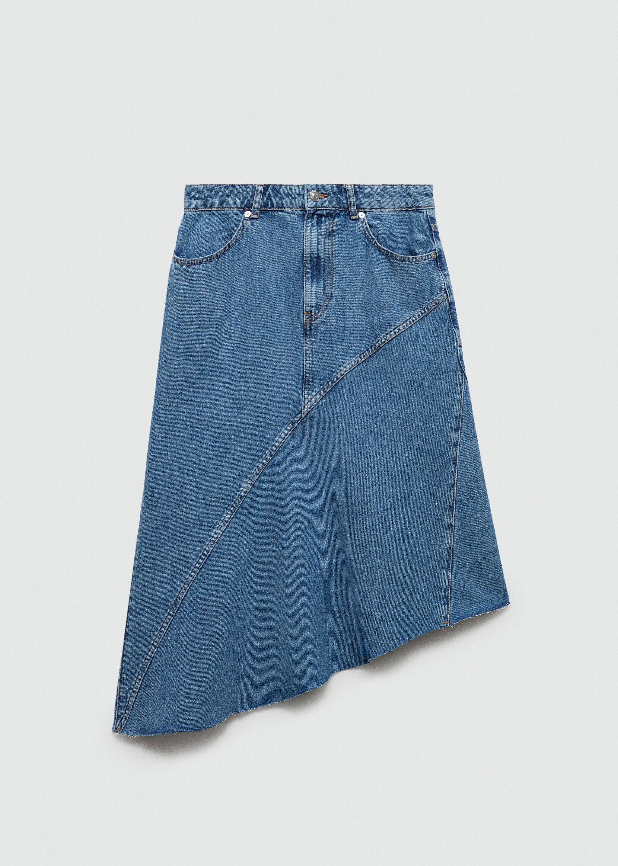 Asymmetrical denim skirt - Article without model