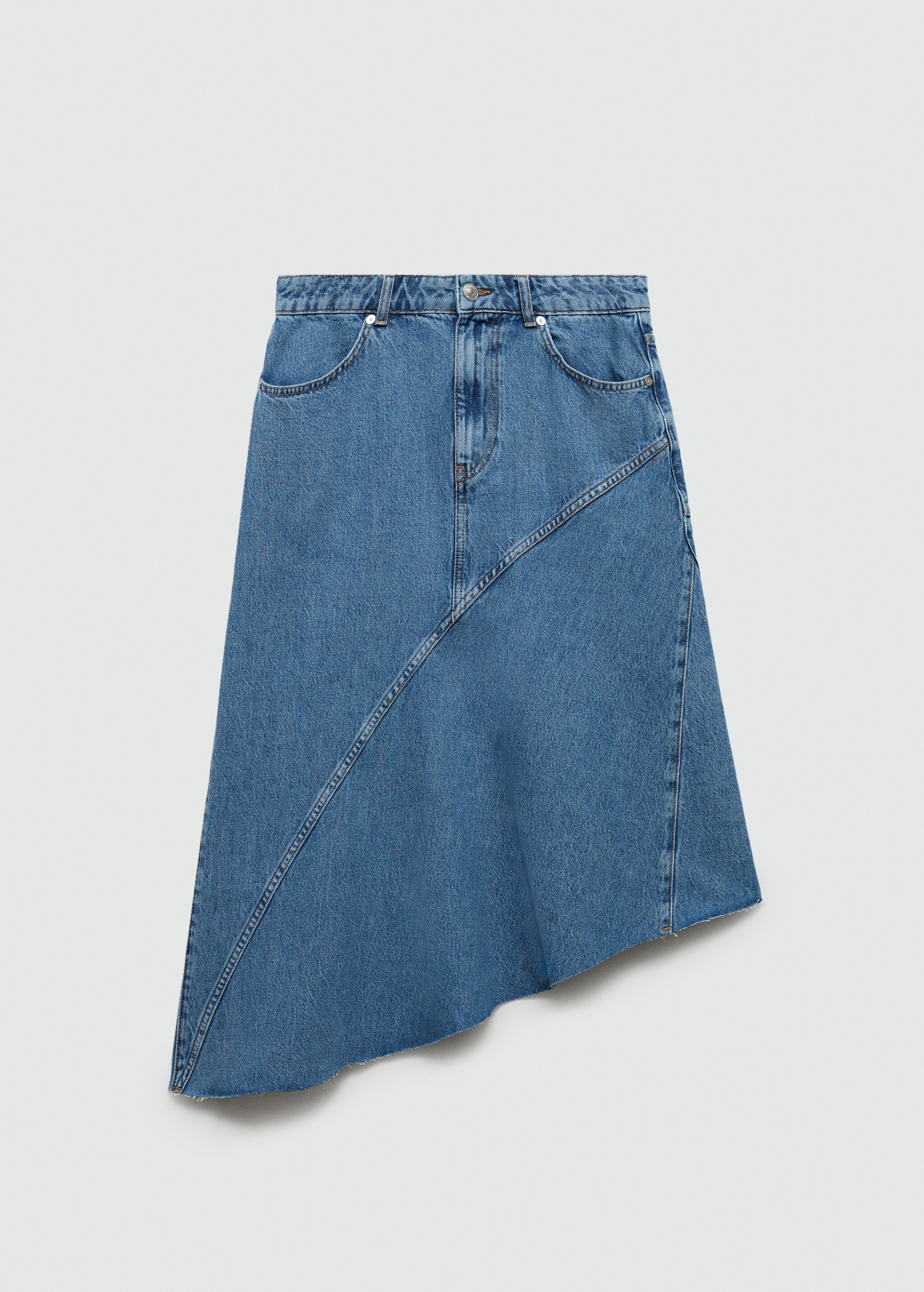 Asymmetrical denim skirt - Article without model