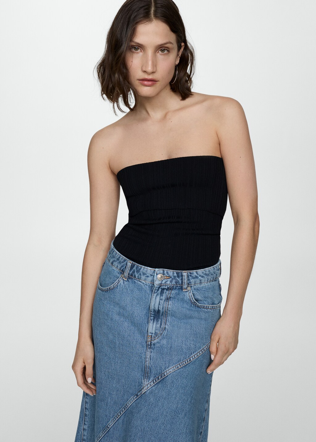 スカート Vintage Asymmetrical Denim Skirt EPU0008 Asymmetrical denim skirt