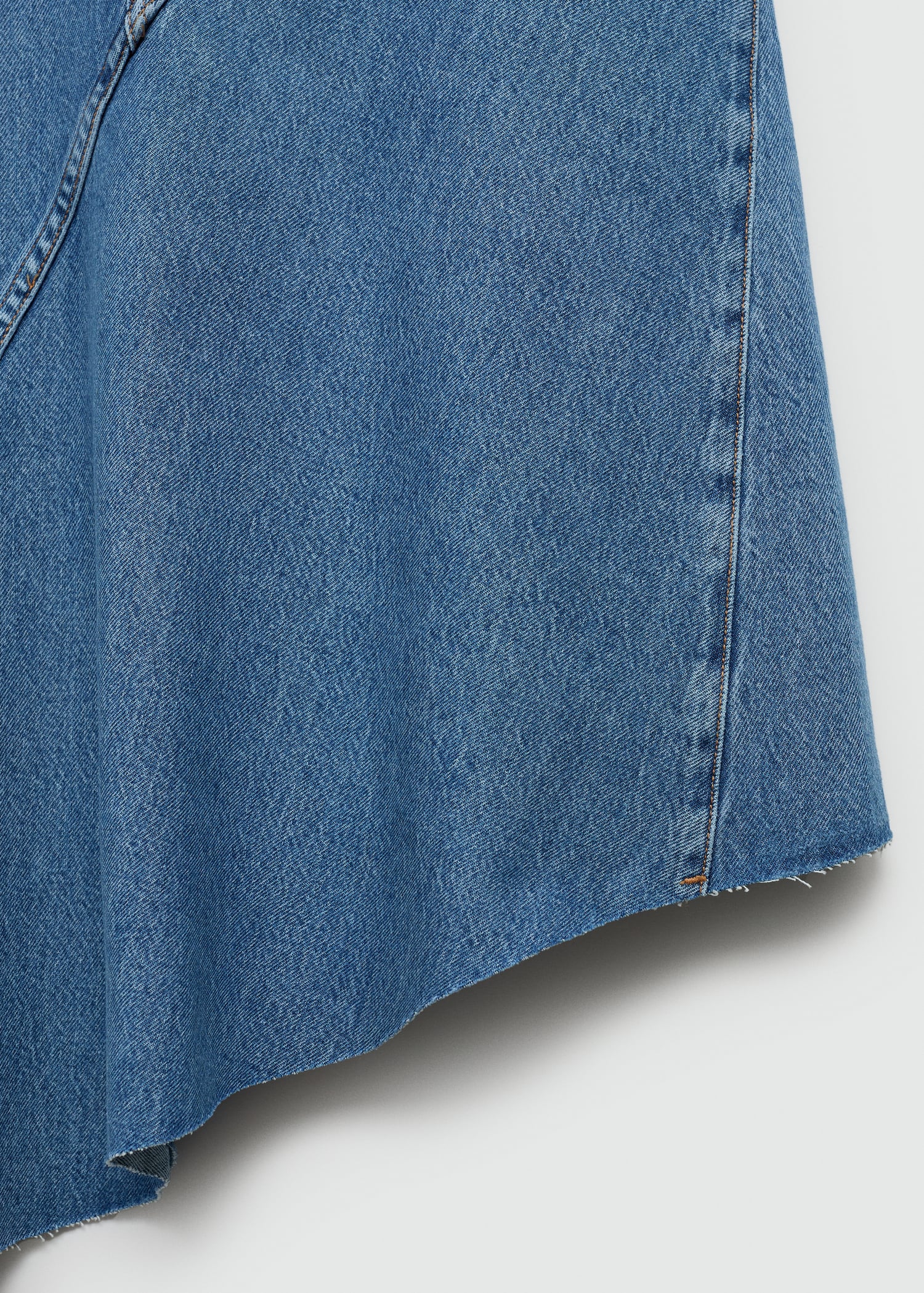 Asymmetrical denim skirt - Details of the article 8
