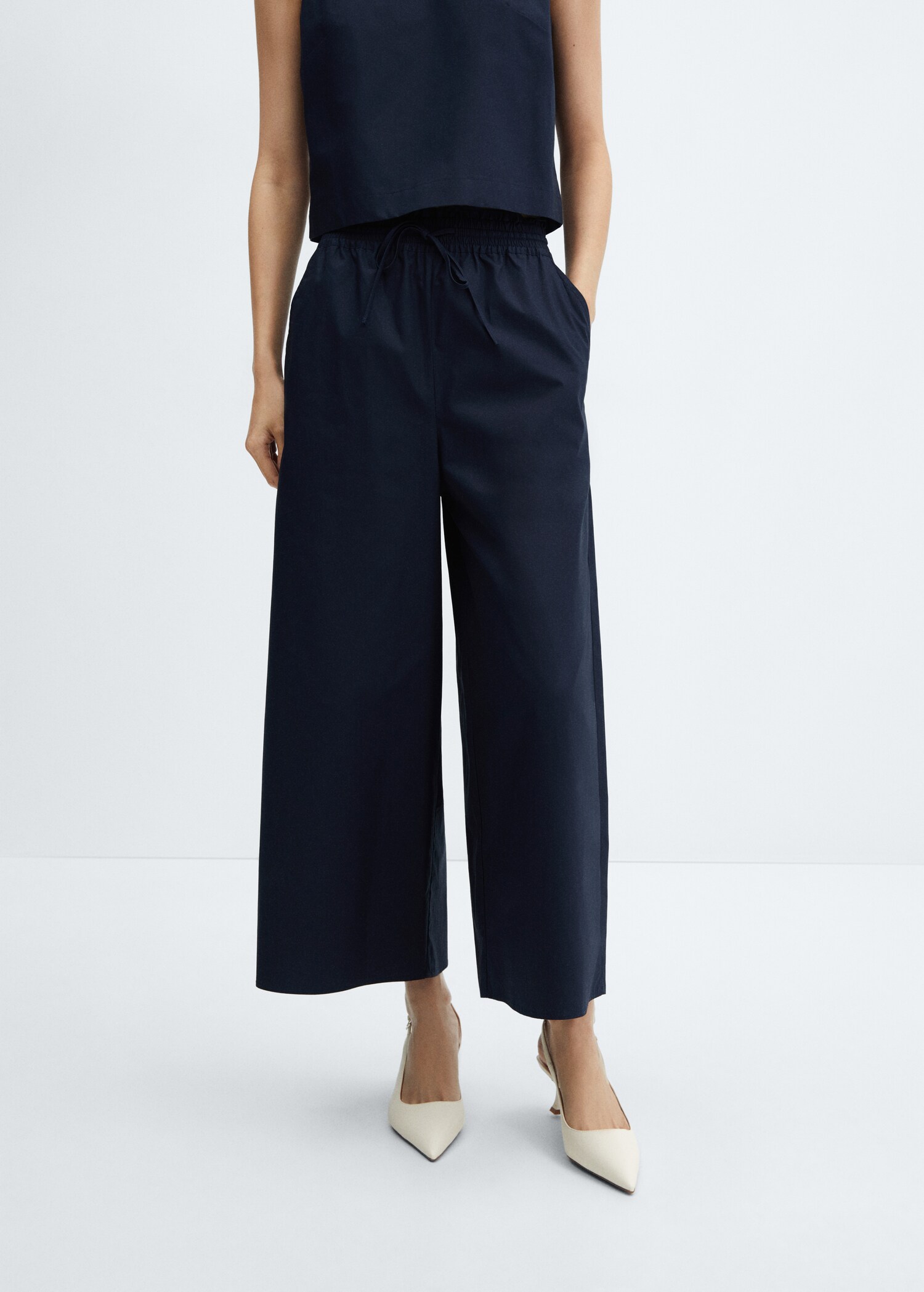 Pantalón culotte 100% algodón - Plano medio