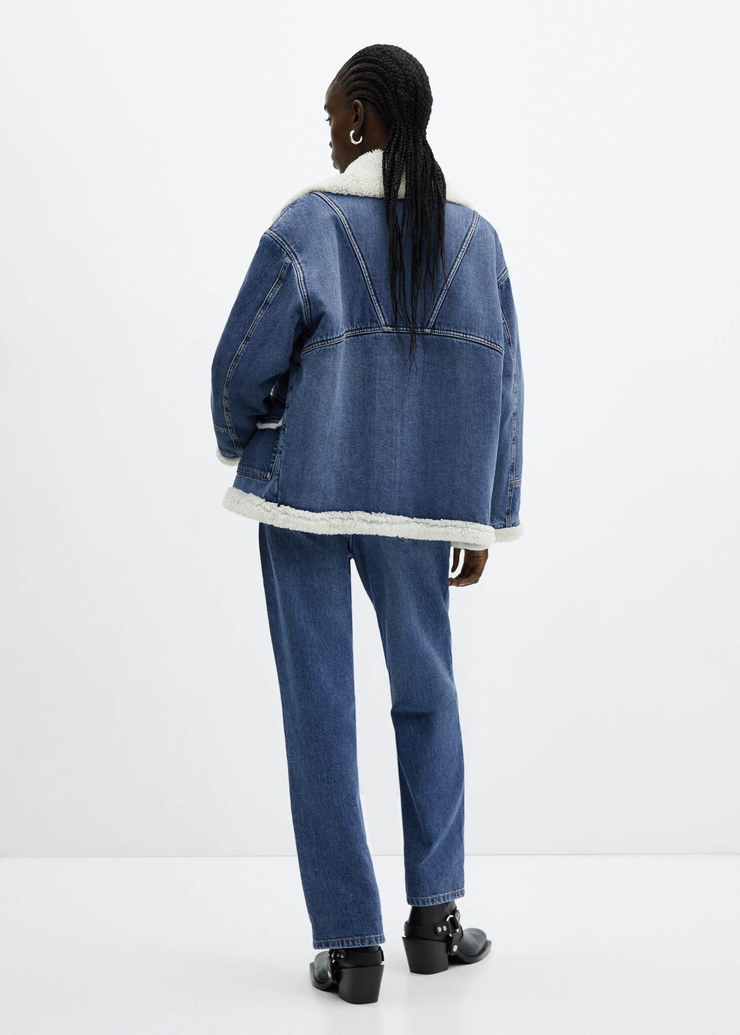 Oversized faux-shearling jacket - Reverse of the article