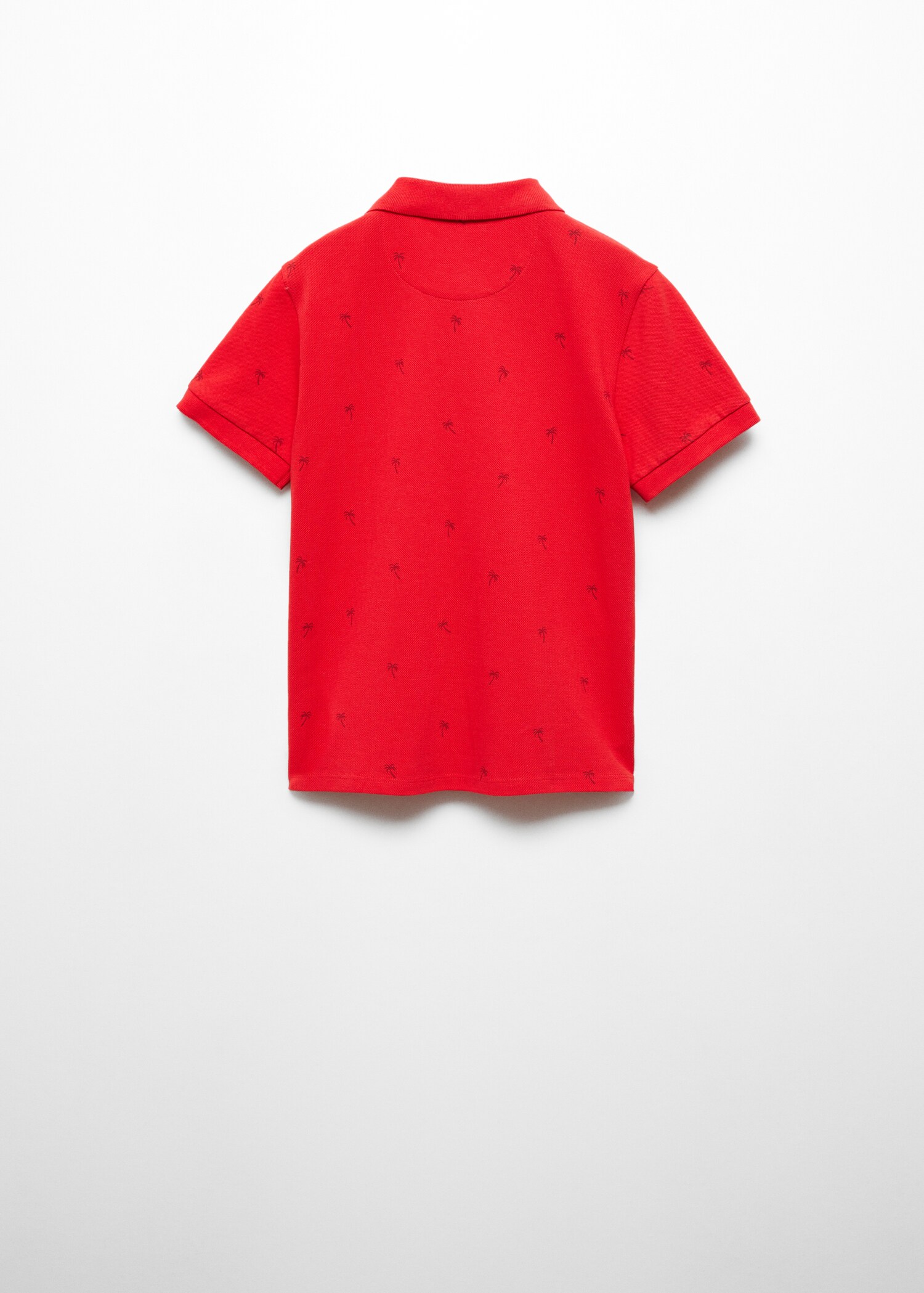 Palm print polo shirt - Reverse of the article