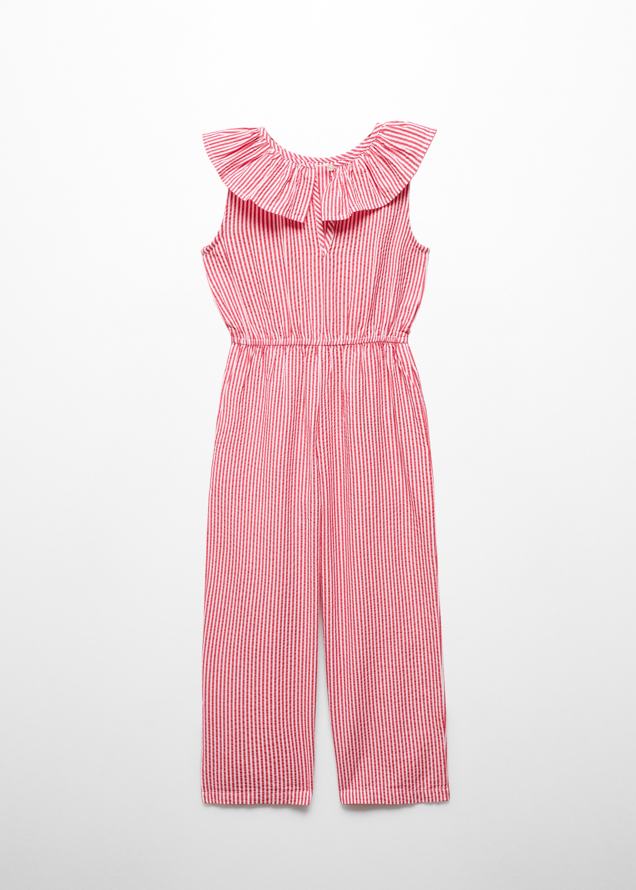 Striped long jumpsuit - Reverse of the article