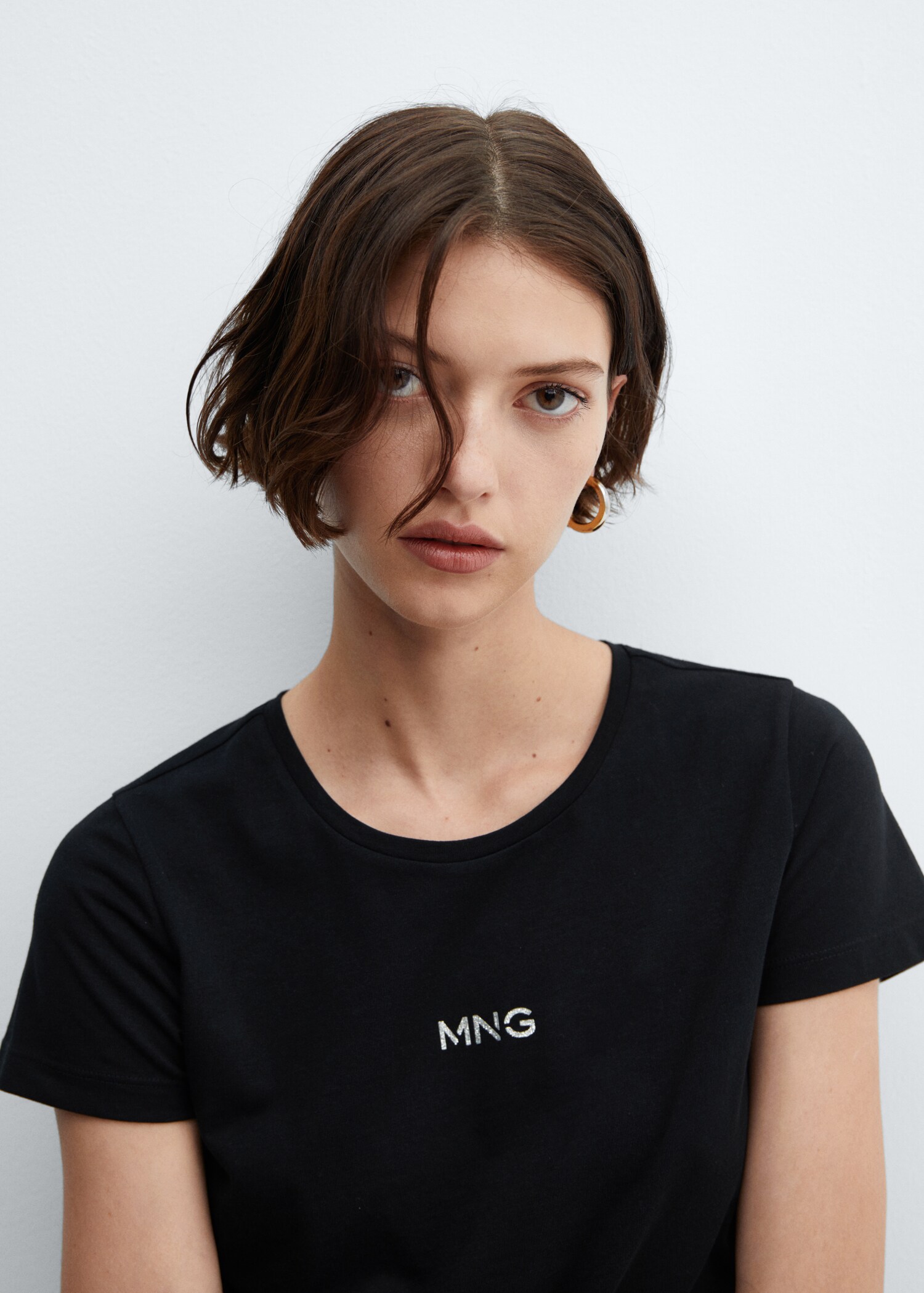 Metallic logo T-shirt - Details of the article 1