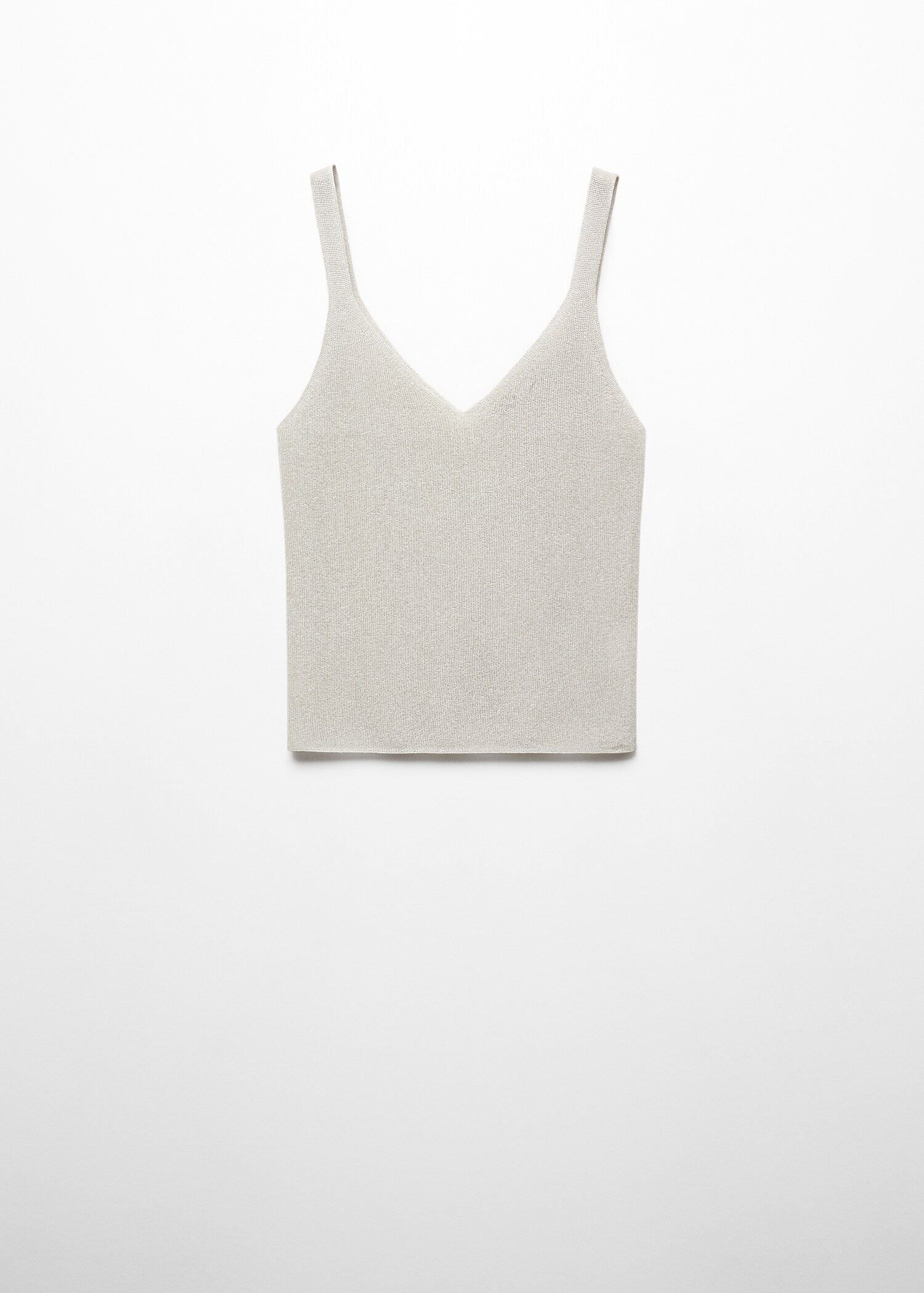 Strick-Top mit Lurex - Artikel ohne Model
