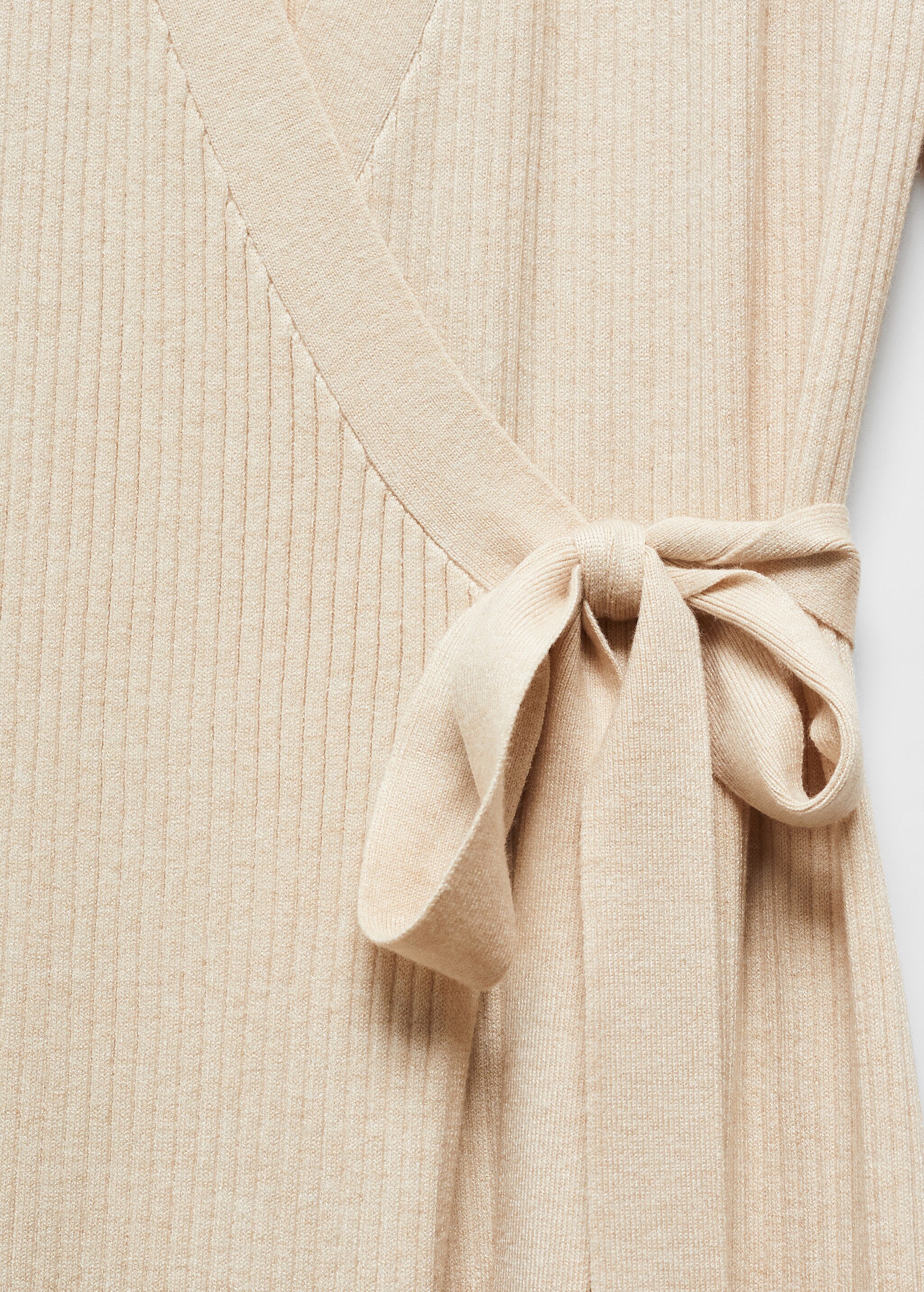 Wrap ribbed dress - Details of the article 8