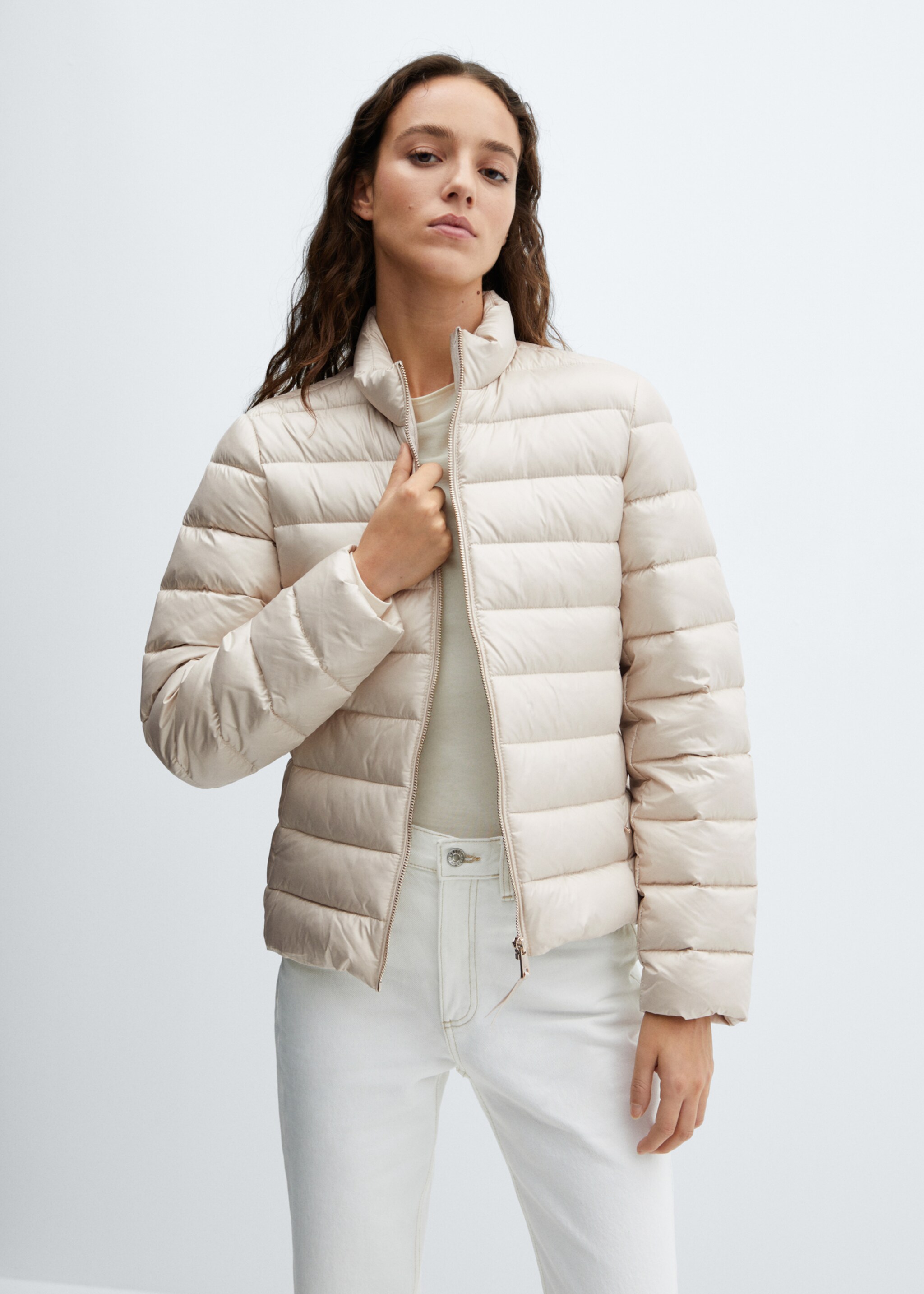 Anorak acolchado pluma - Plano medio