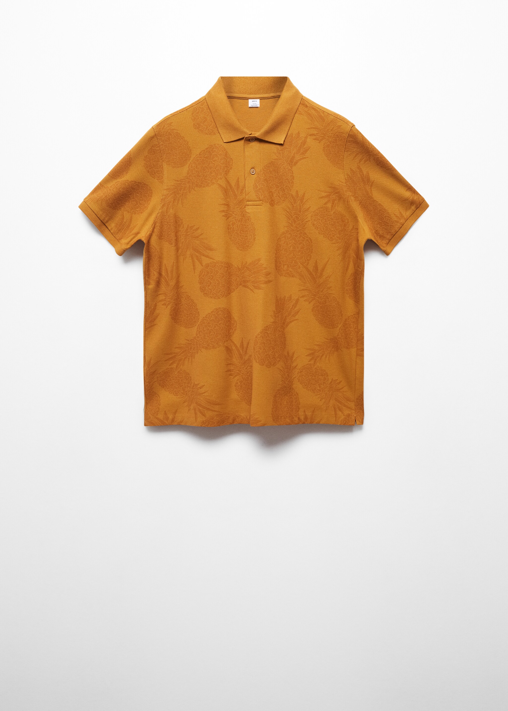 قميص بولو بيكيه قطني مطبوع - منتج دون نموذج