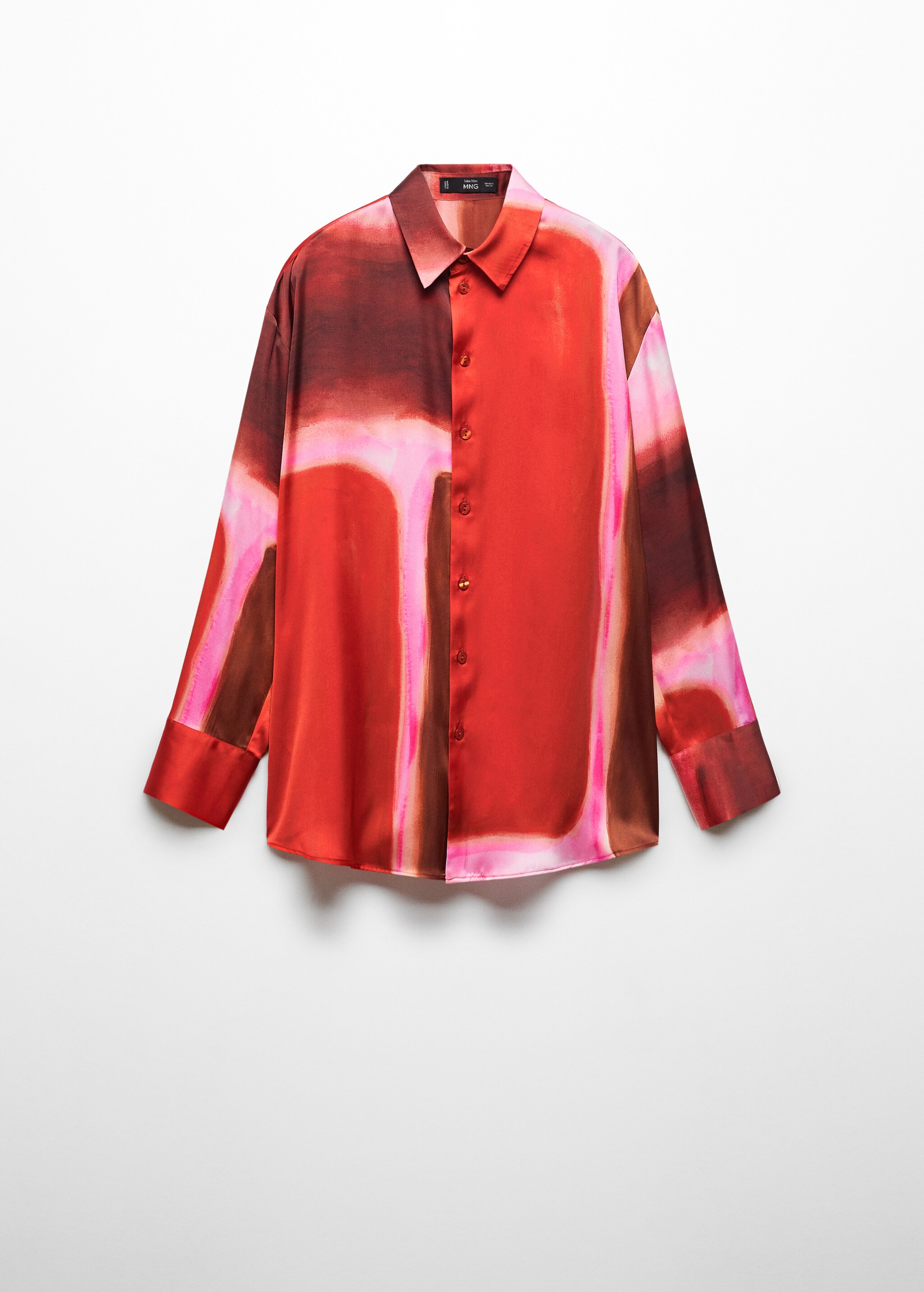 Satin tie-dye shirt - Article without model