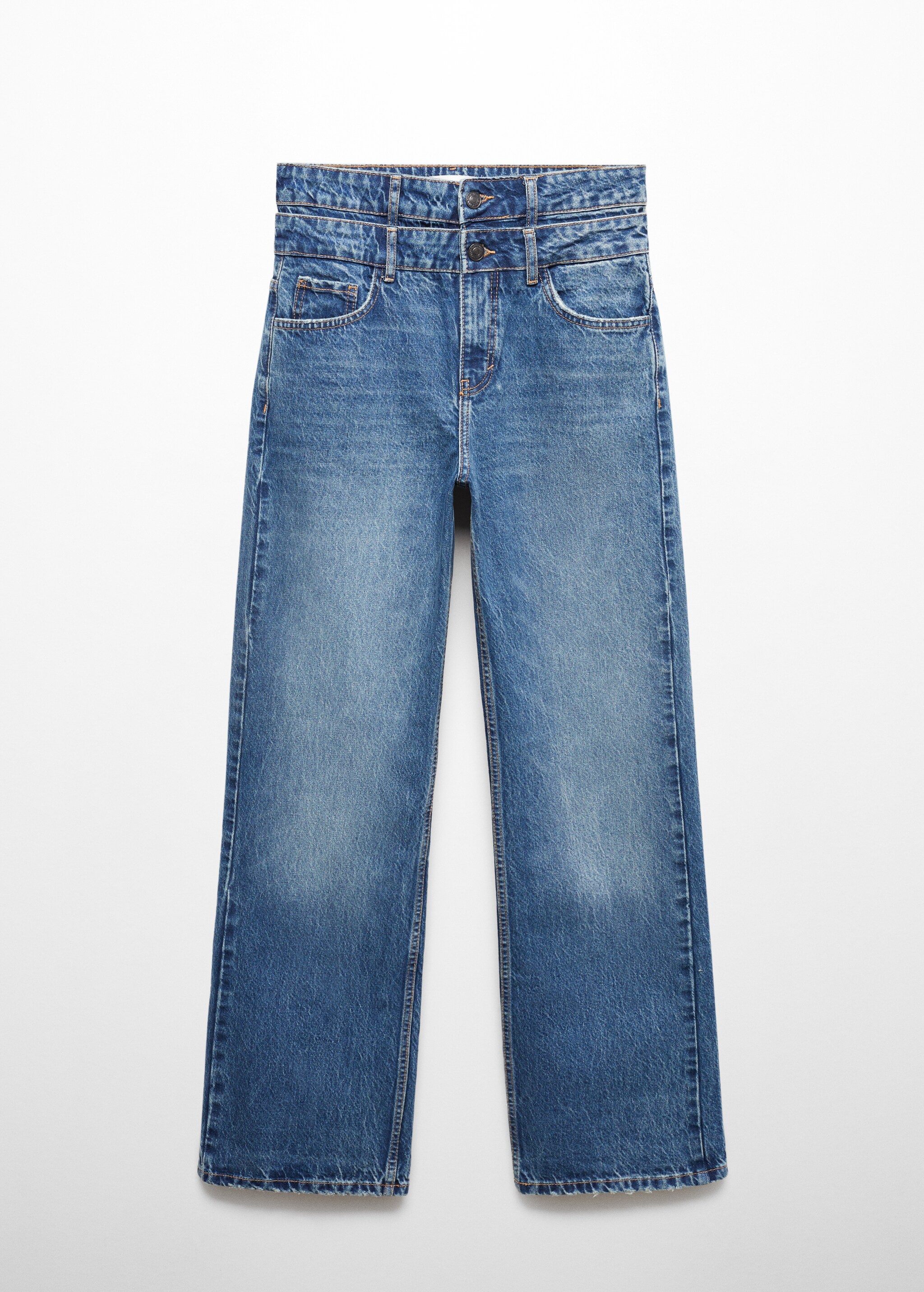 Jeans rectos doble cintura - Artículo sin modelo