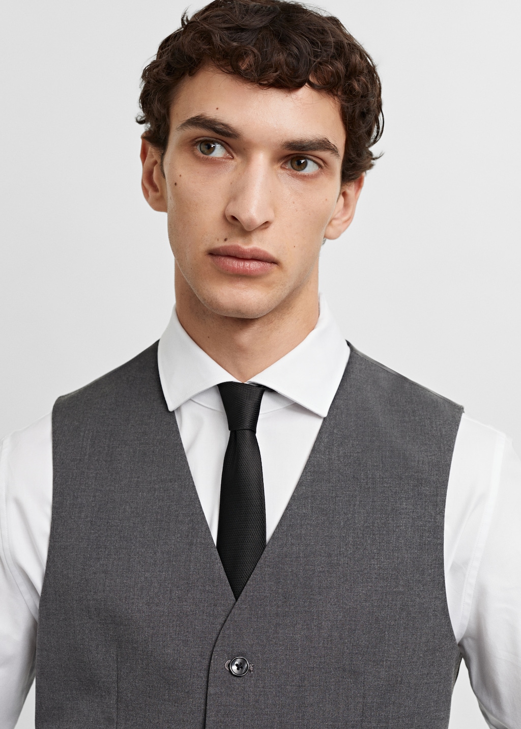 Fitted waistcoat mens best sale