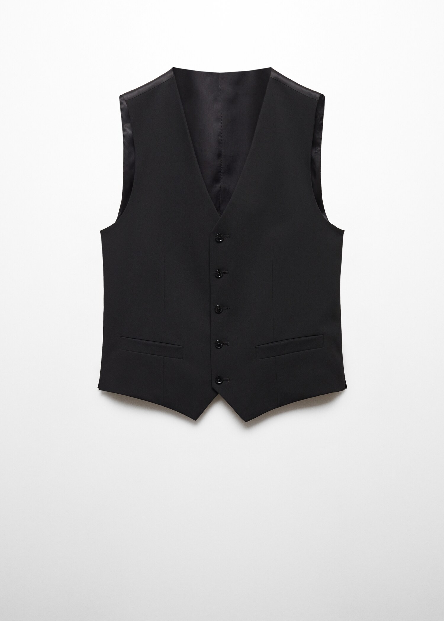 Super slim-fit stretch-fabric suit vest - Article without model