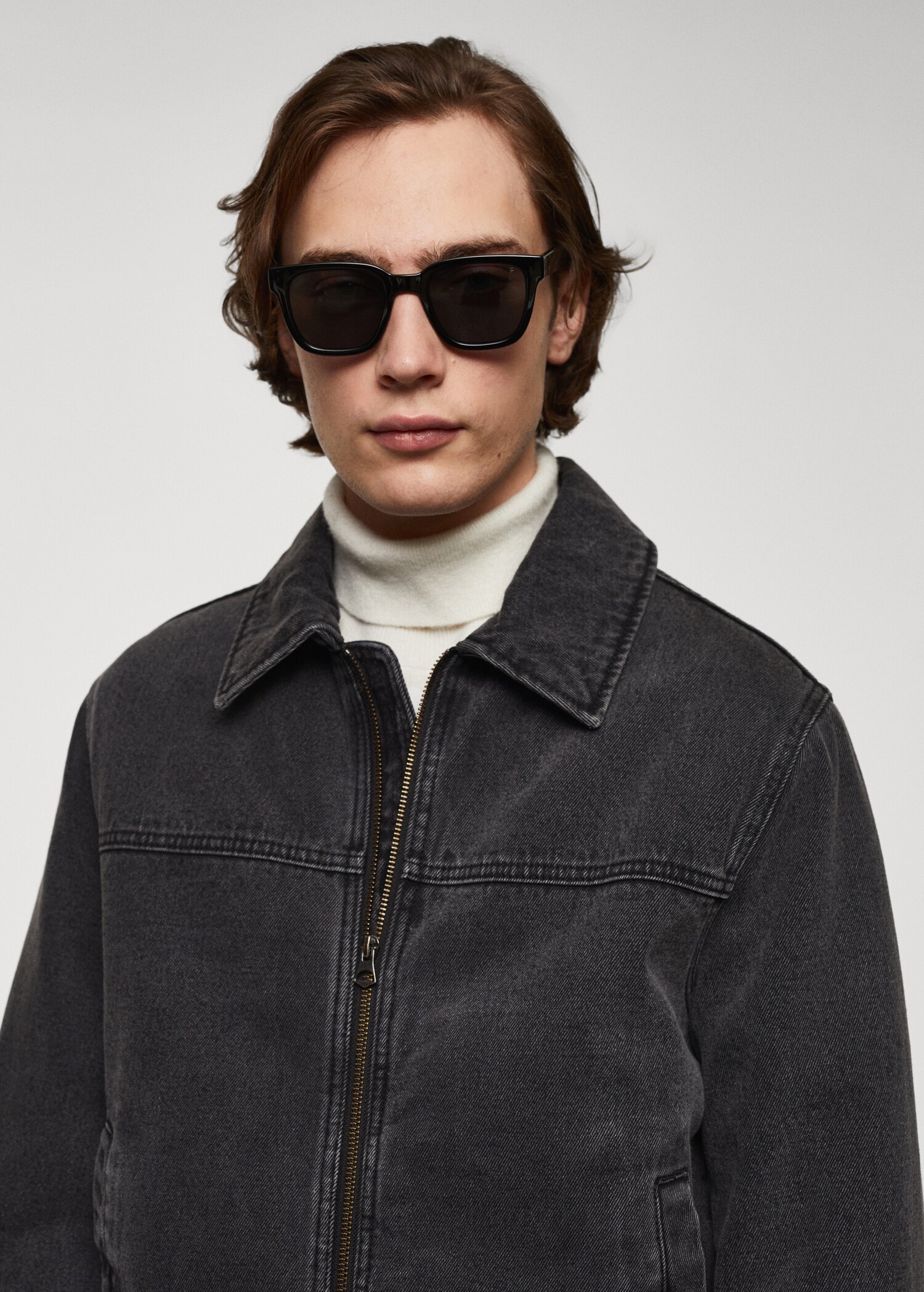 Blouson denim fourré mouton - Détail de l'article 1