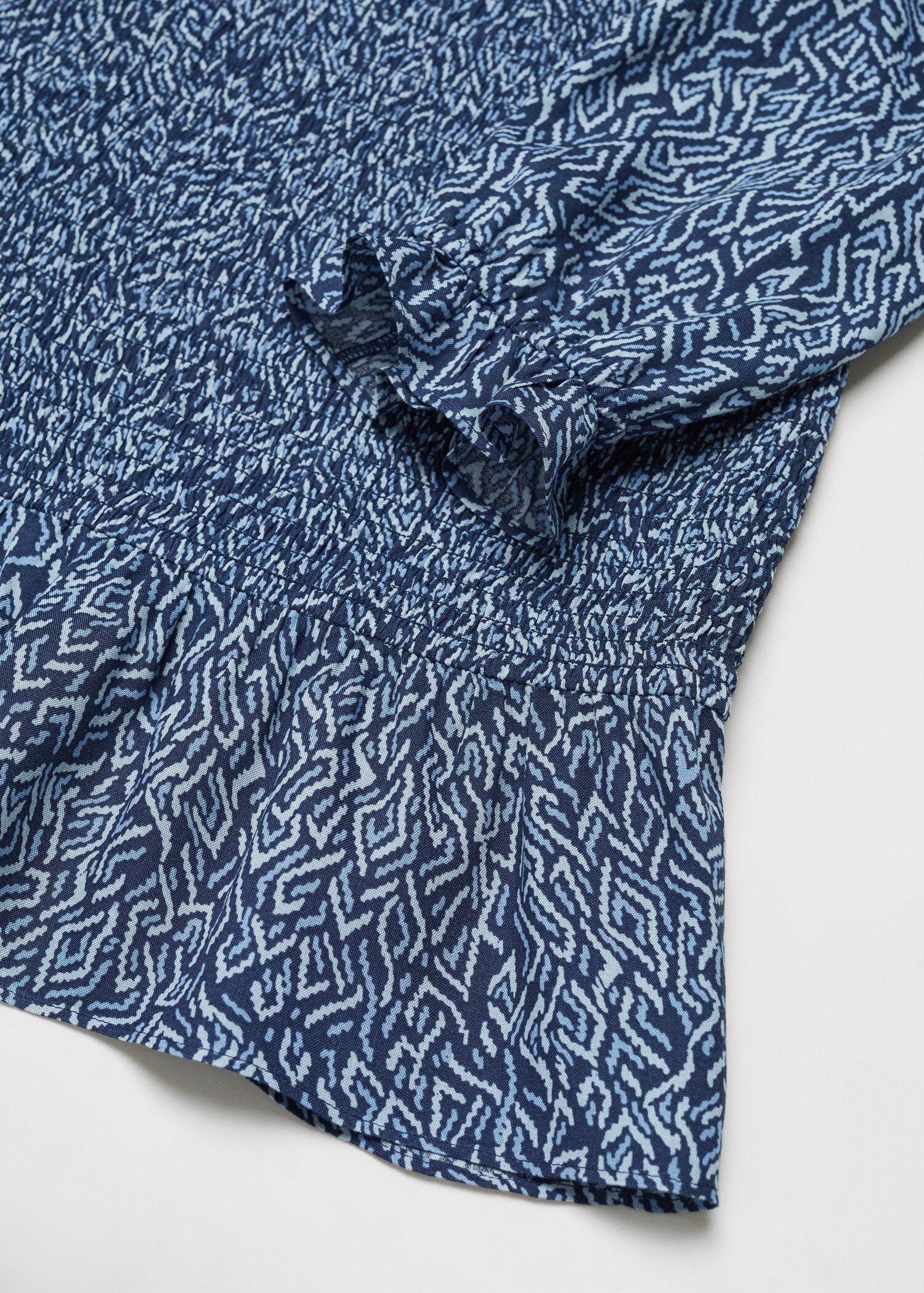 Vestido fruncido estampado - Detalle del artículo 8