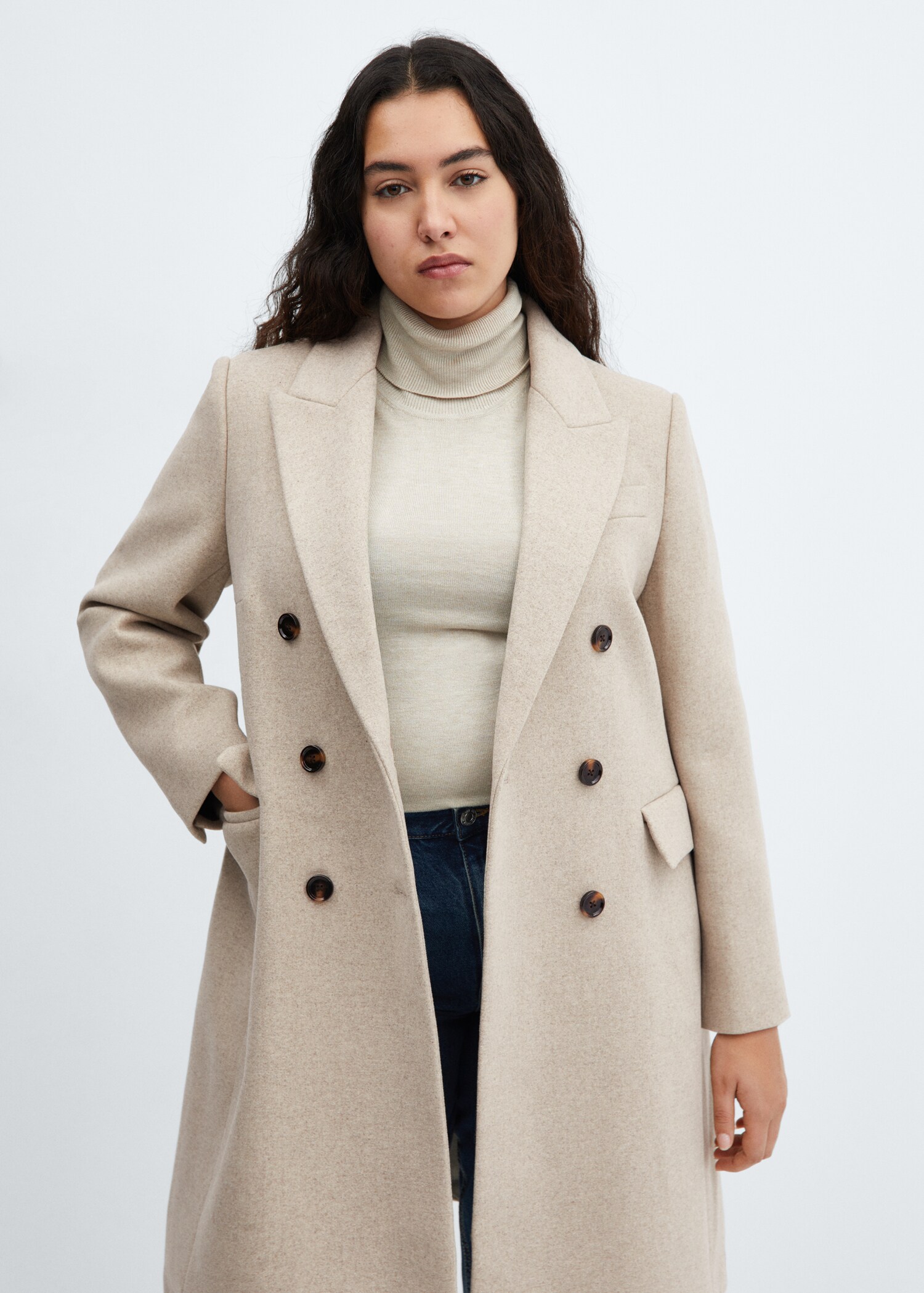 Manteau en laine à double boutonnage - Détail de l'article 5