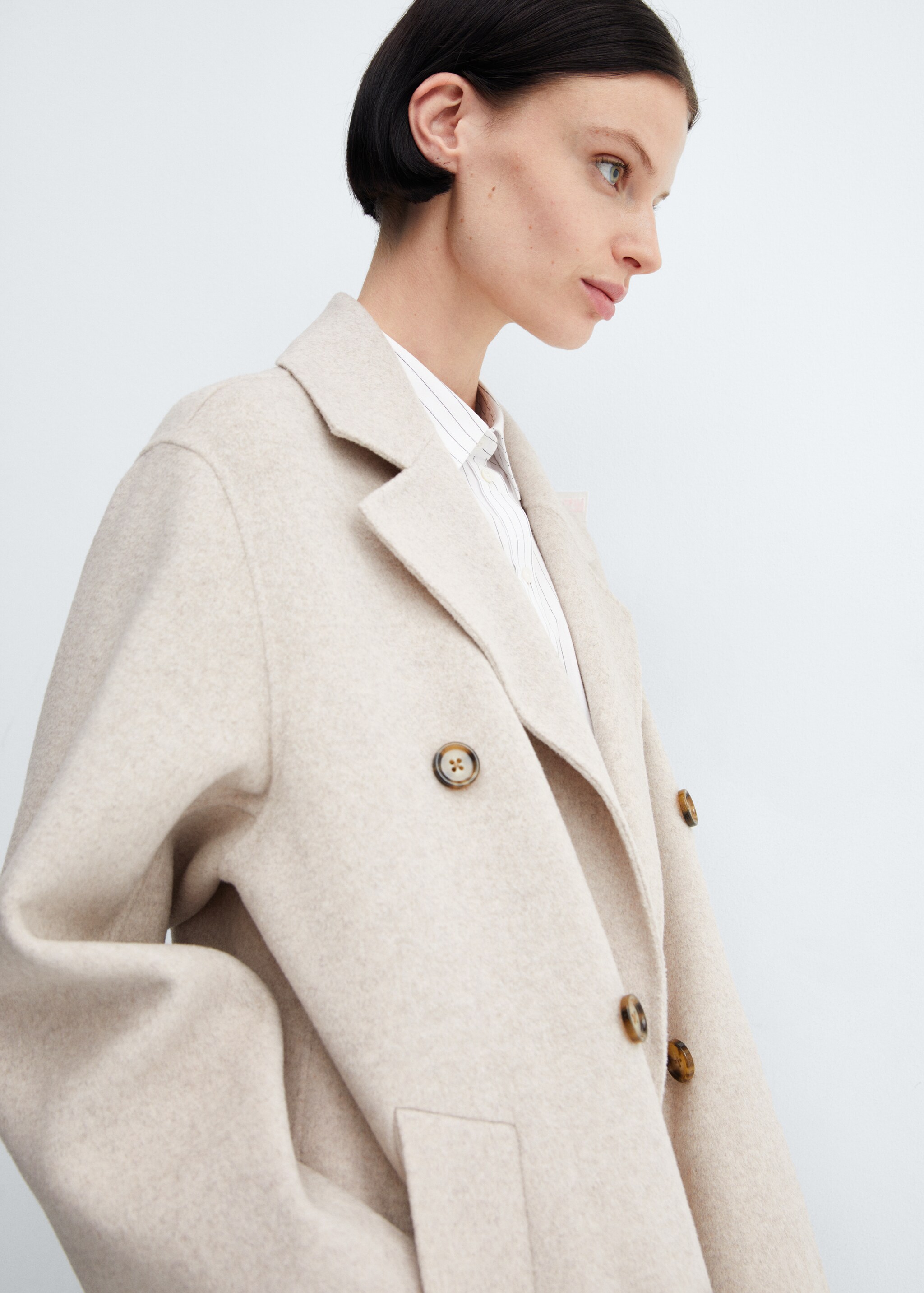 Handmade oversized wool coat - Details of the article 1