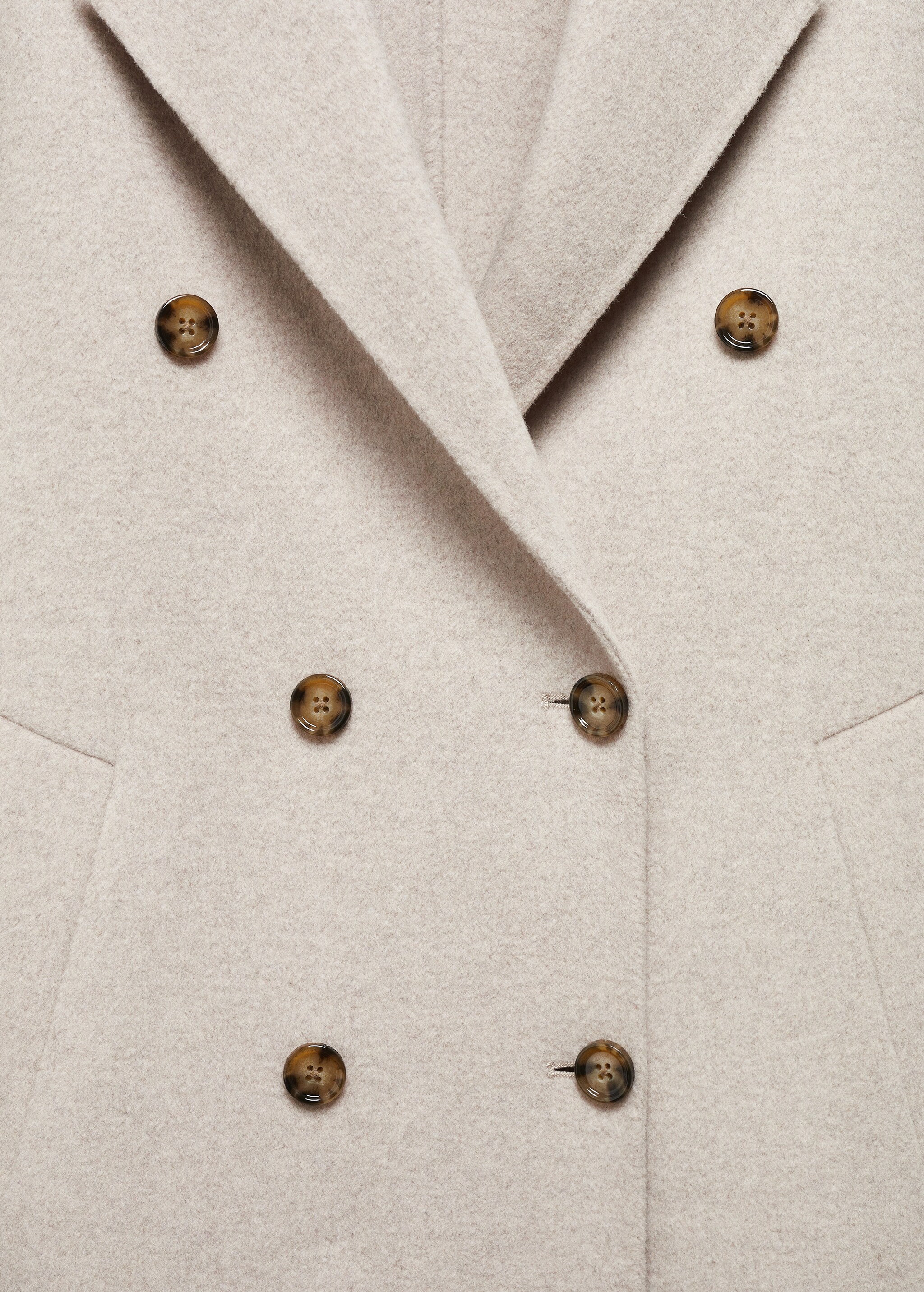 Palton de lână handmade oversize - Detaliu al articolului 8