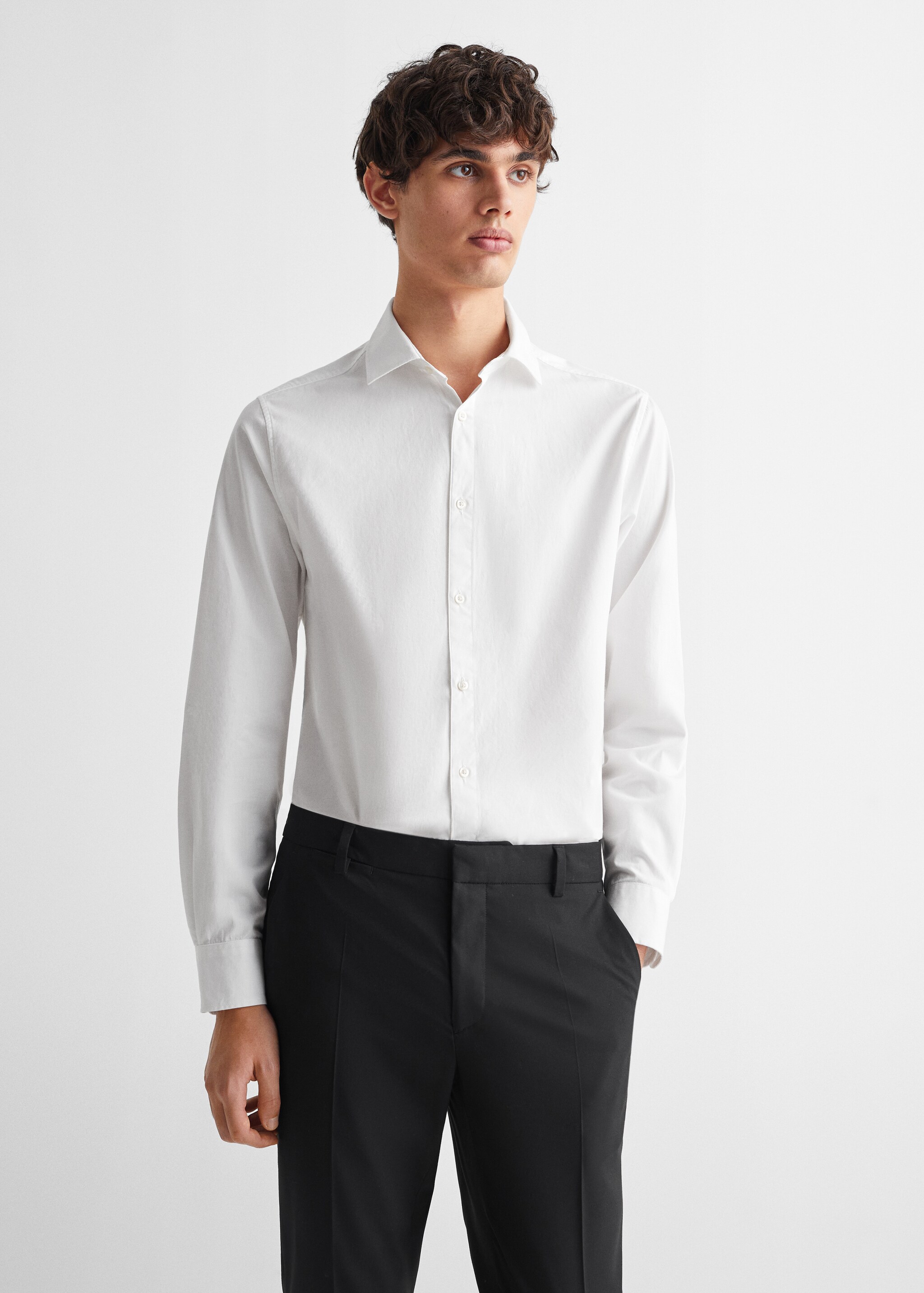 Oxford katoenen blouse - Middenvlak
