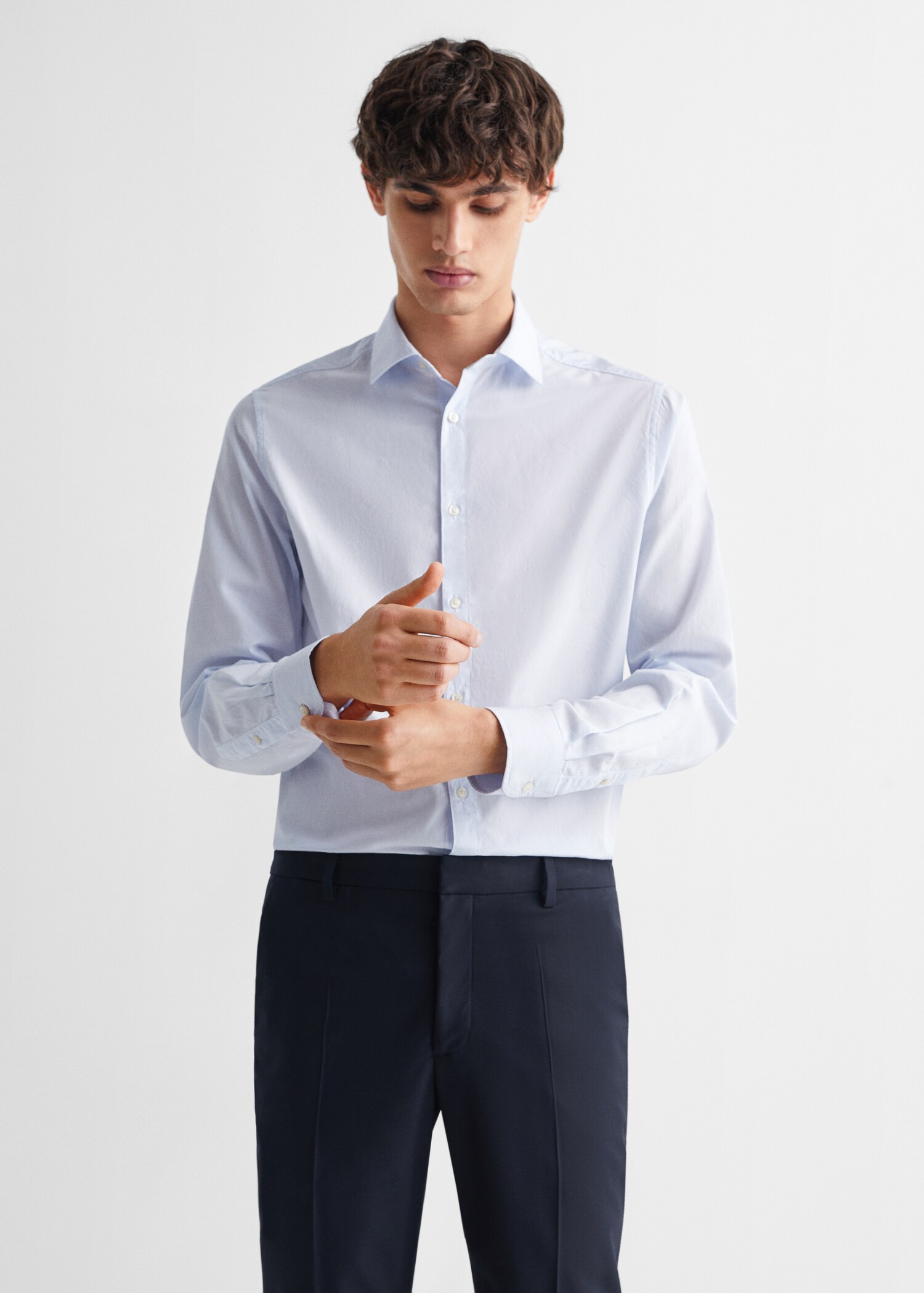 Camisa Oxford algodón - Plano medio