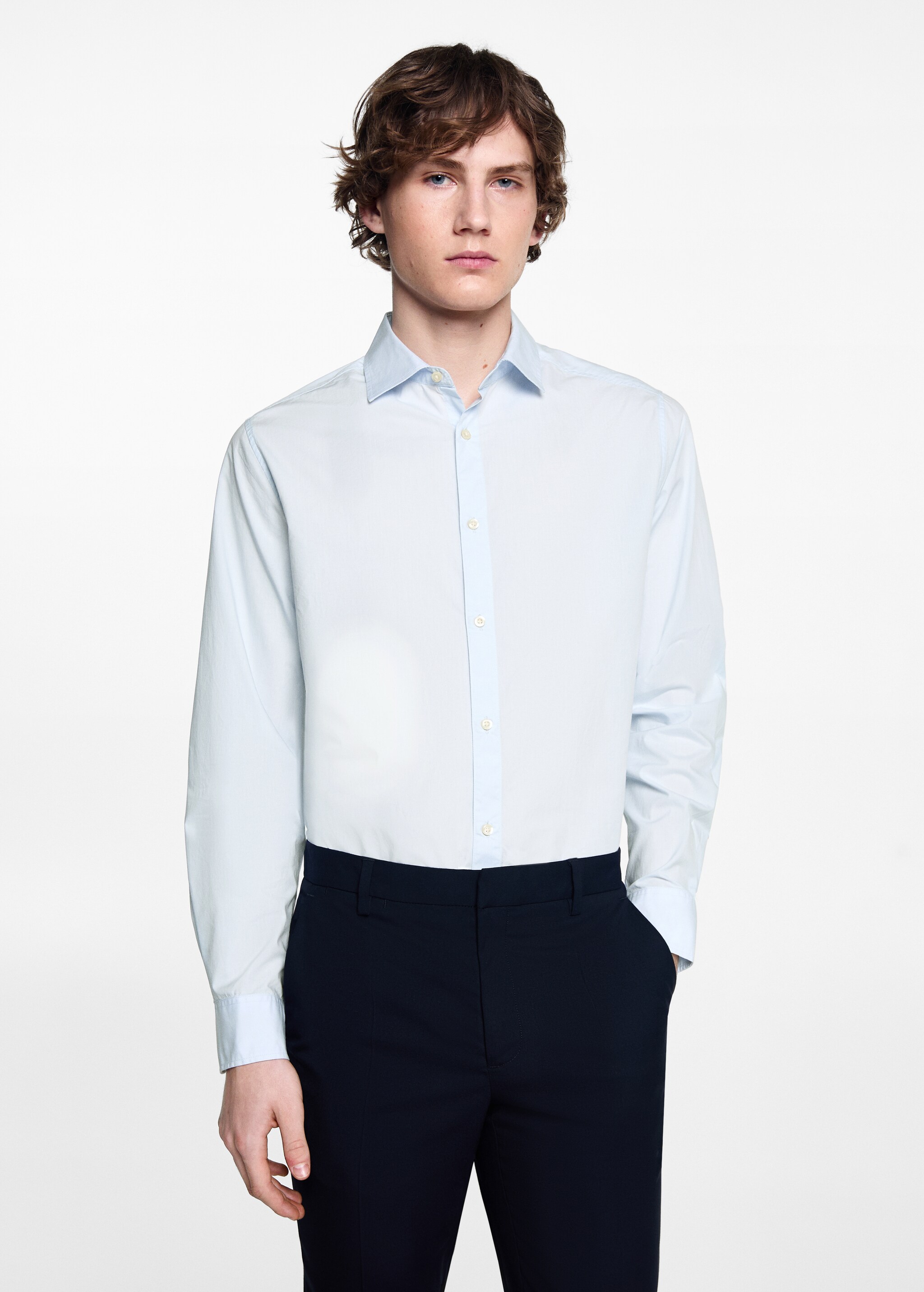 Oxford cotton shirt - Medium plane