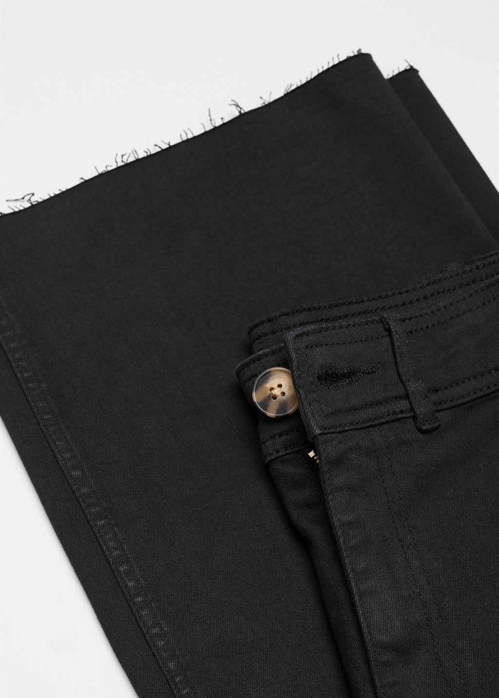 MANGO TEEN Jeans culotte negro ECH Chica