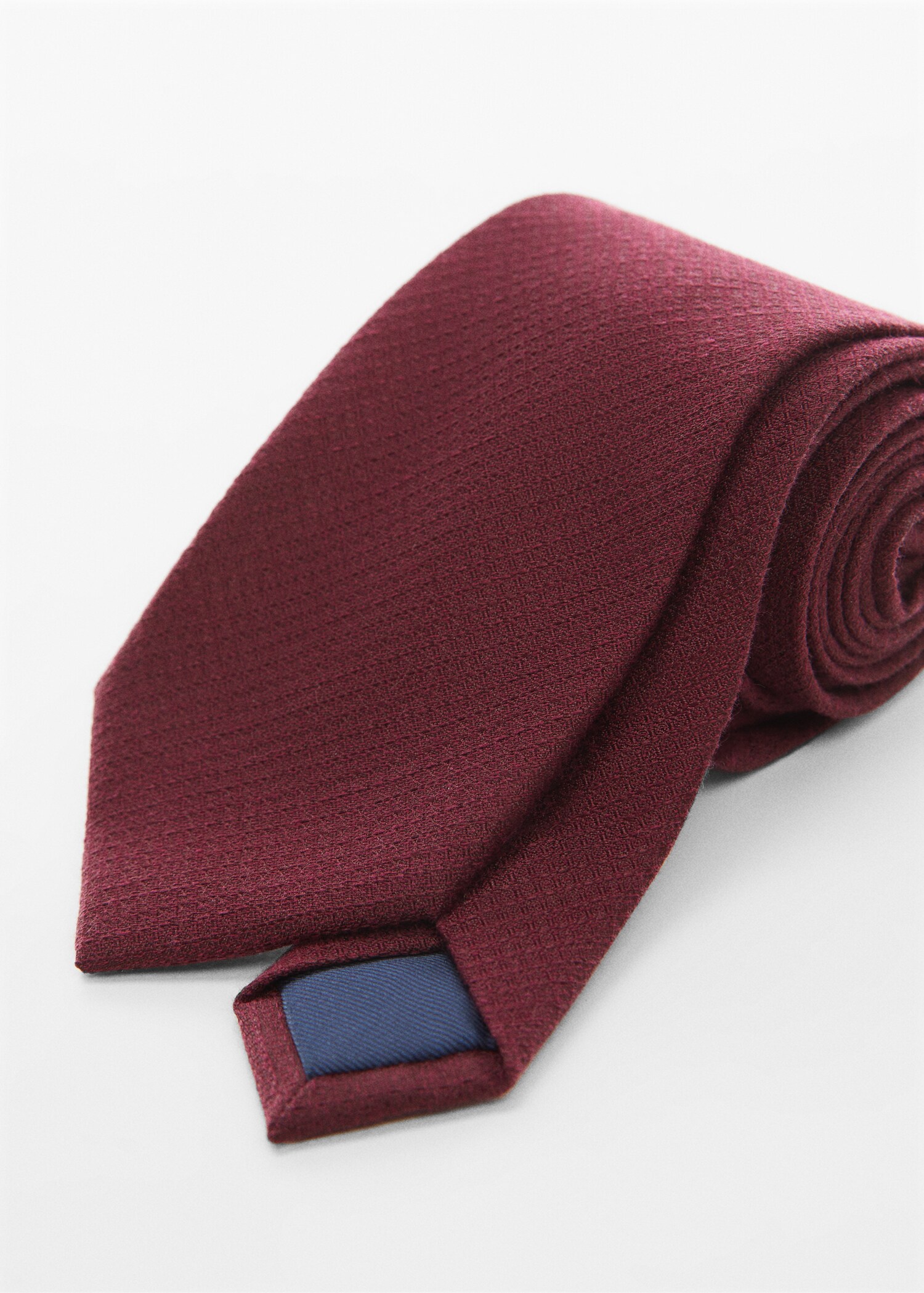 Structured cotton tie - Medium plane