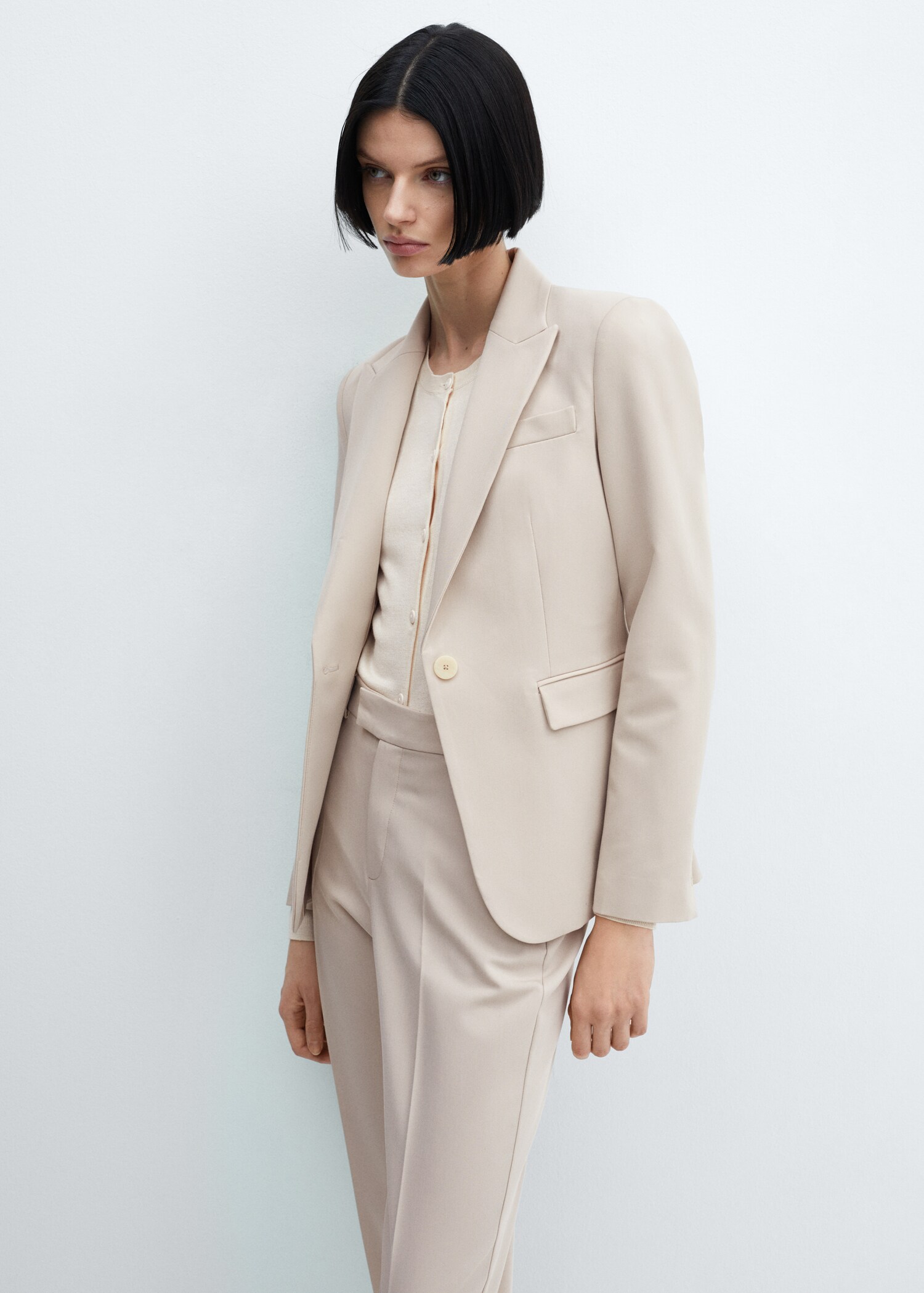 Straight suit trousers - Details of the article 1