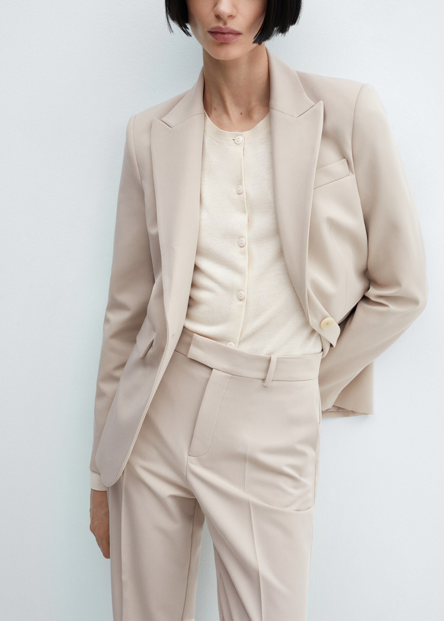 Straight suit trousers - Details of the article 6