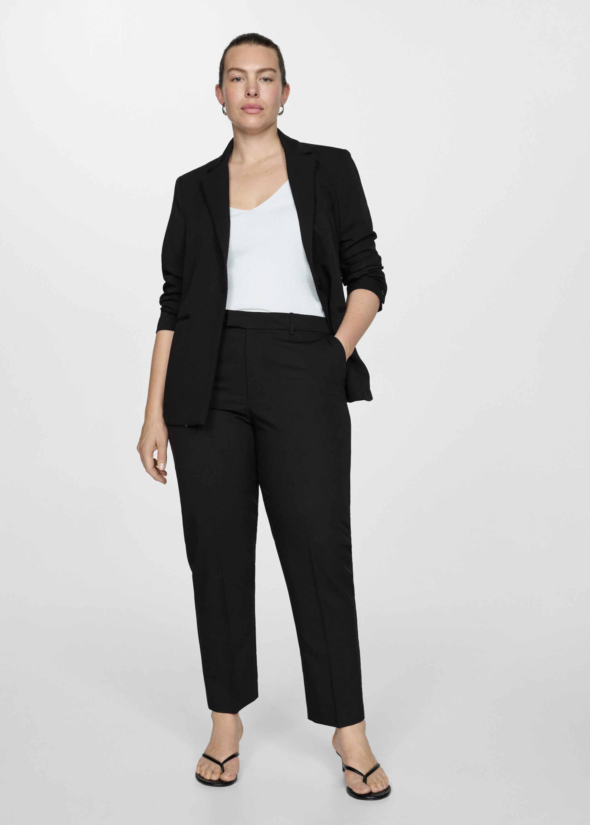 Straight suit pants - Details of the article 3
