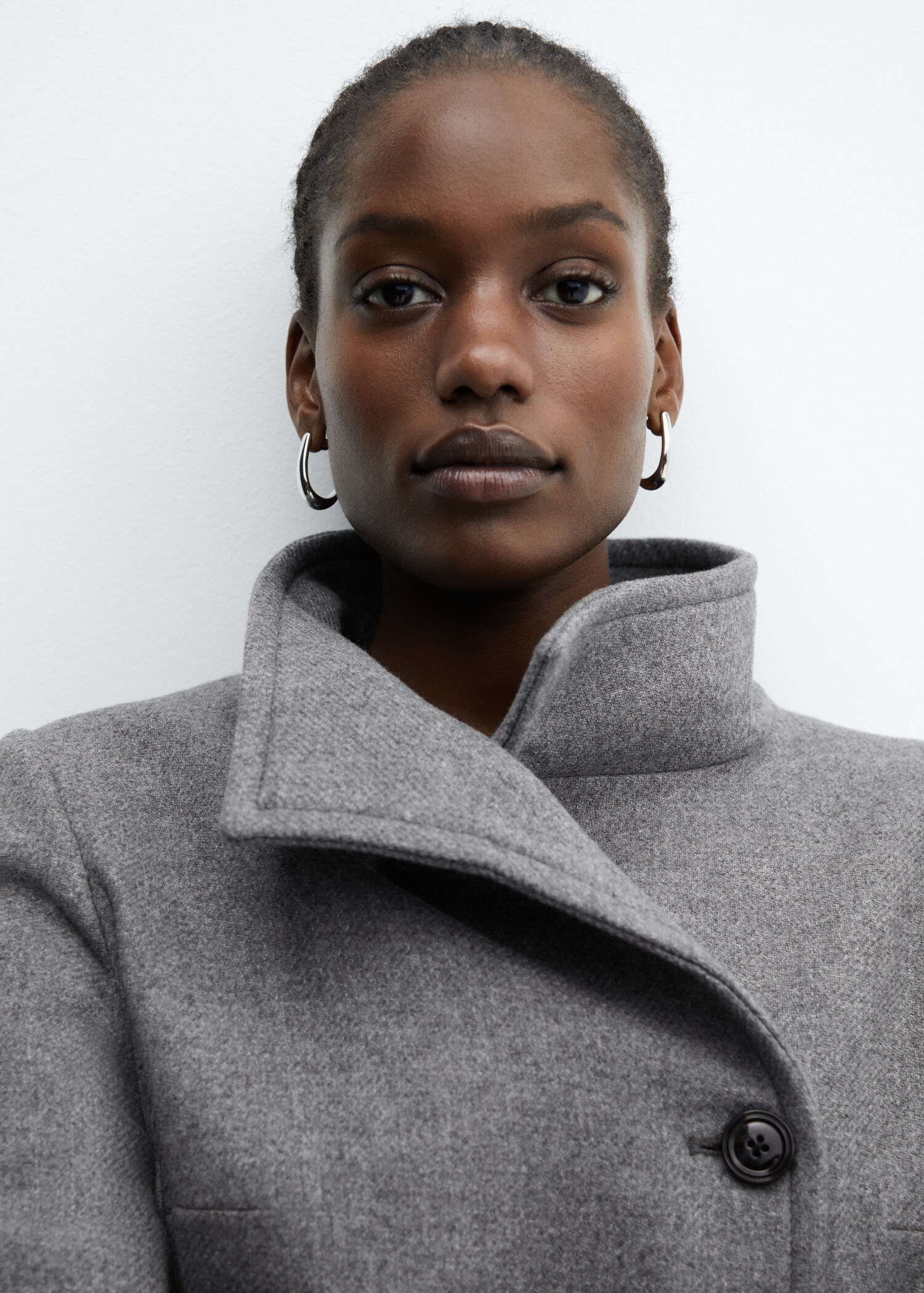 Manteco wool coat with belt - Details of the article 4