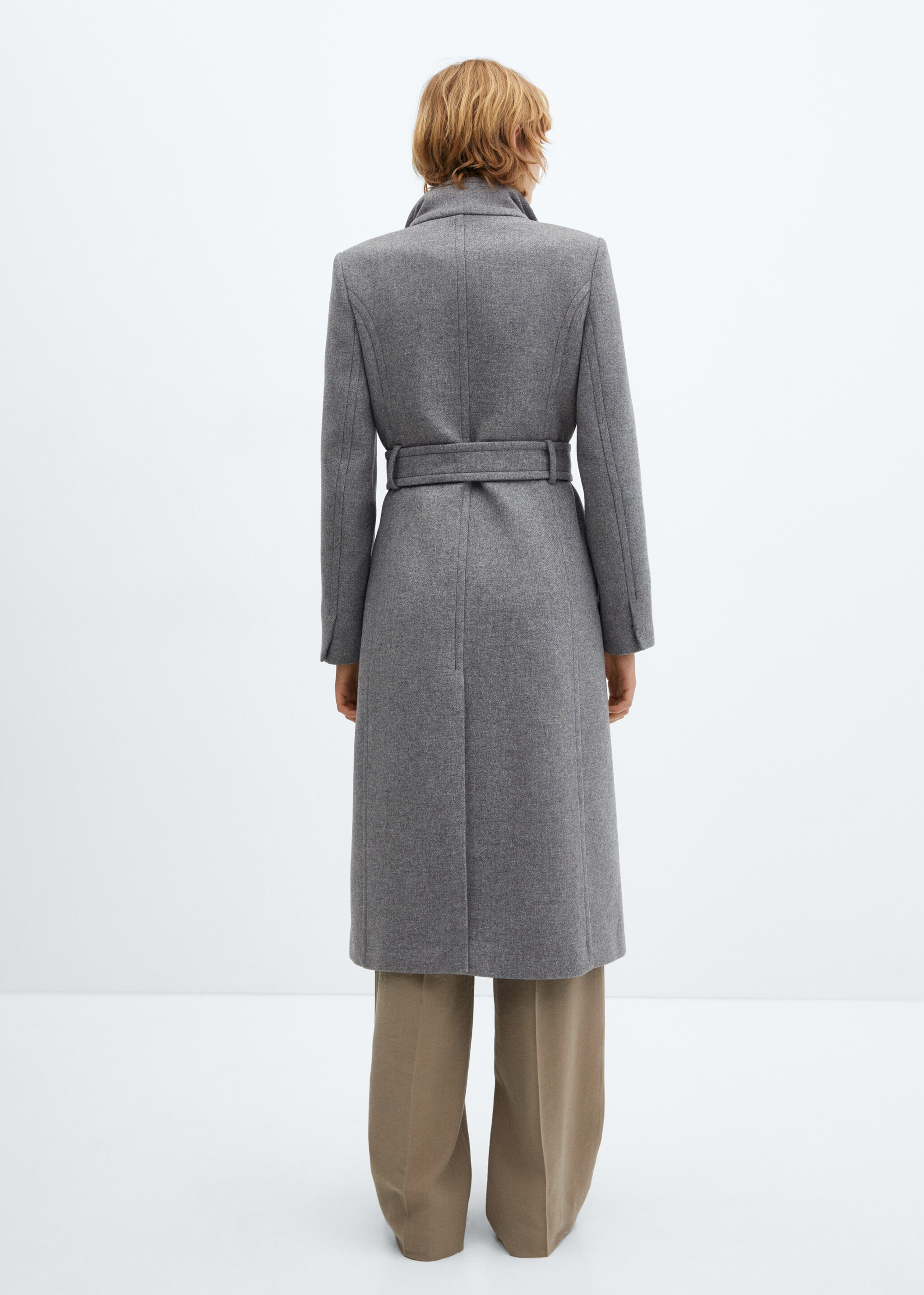 Belted Manteco wool coat - Reverse of the article