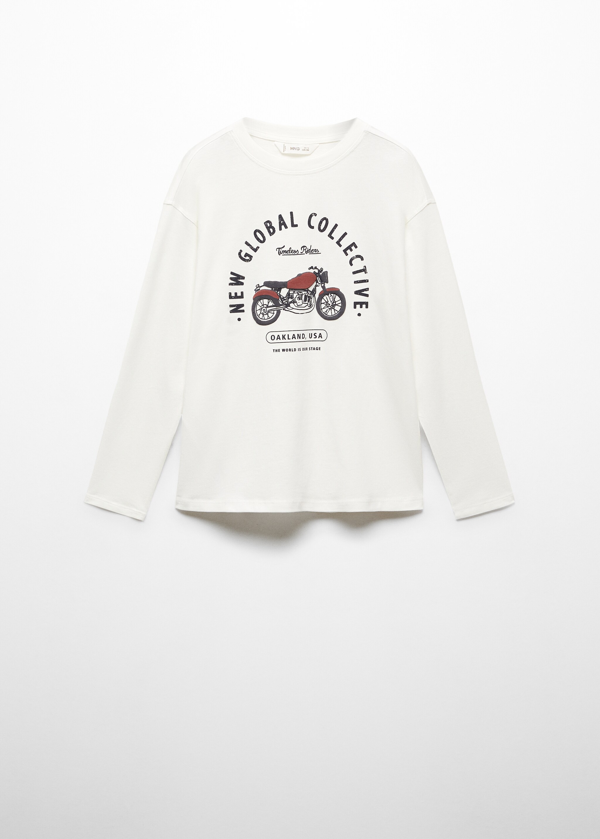 Long-sleeved t-shirt with message - Article without model