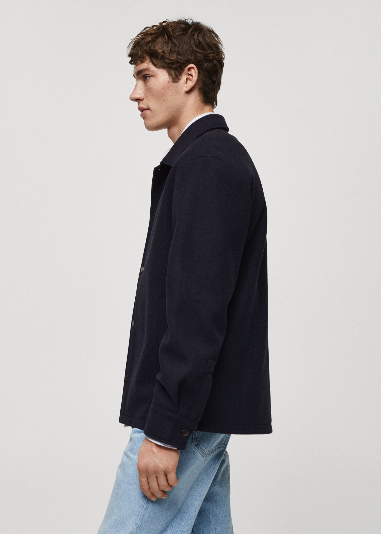 Snap buttons overshirt - Man | MANGO USA