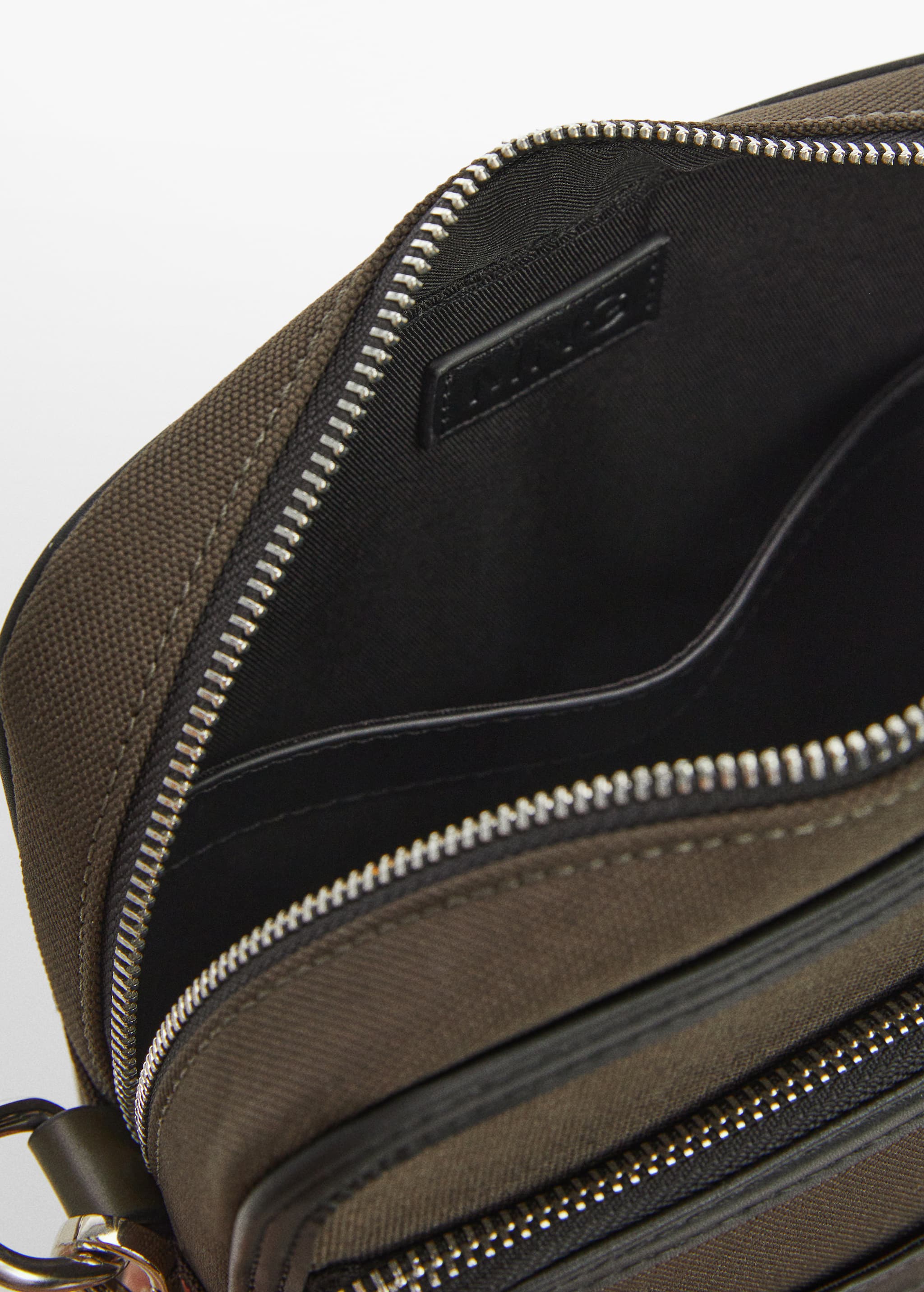 Shoulder bag with leather-effect details  - Details of the article 2