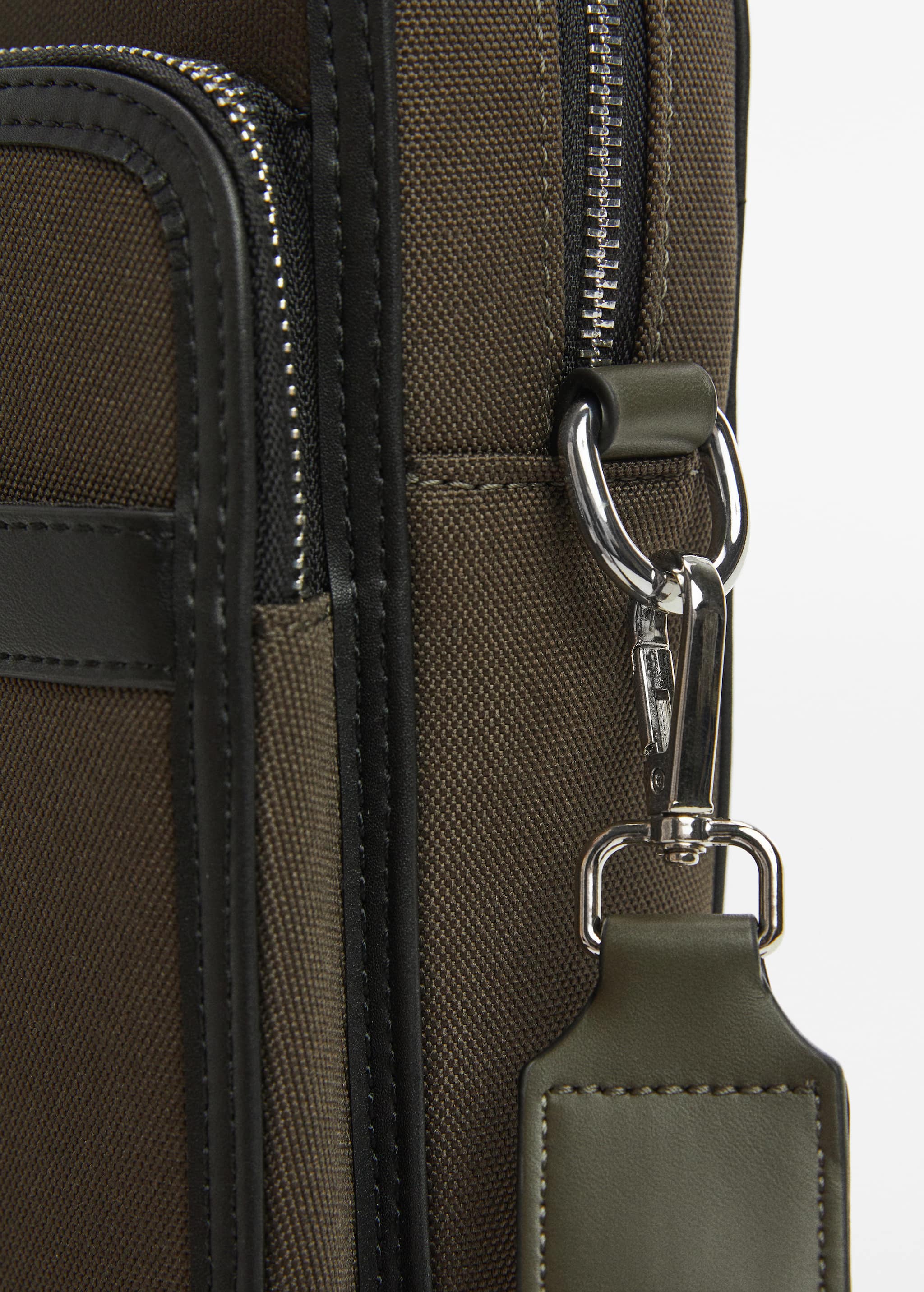 Shoulder bag with leather-effect details  - Details of the article 3