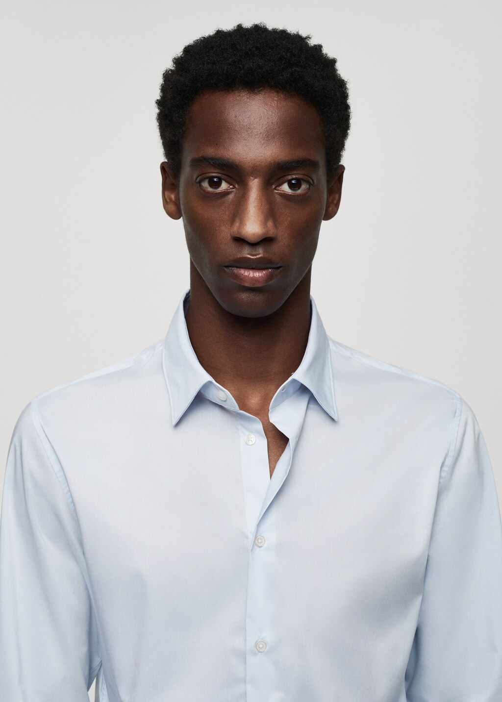 slim fit tech stretch cotton shirt