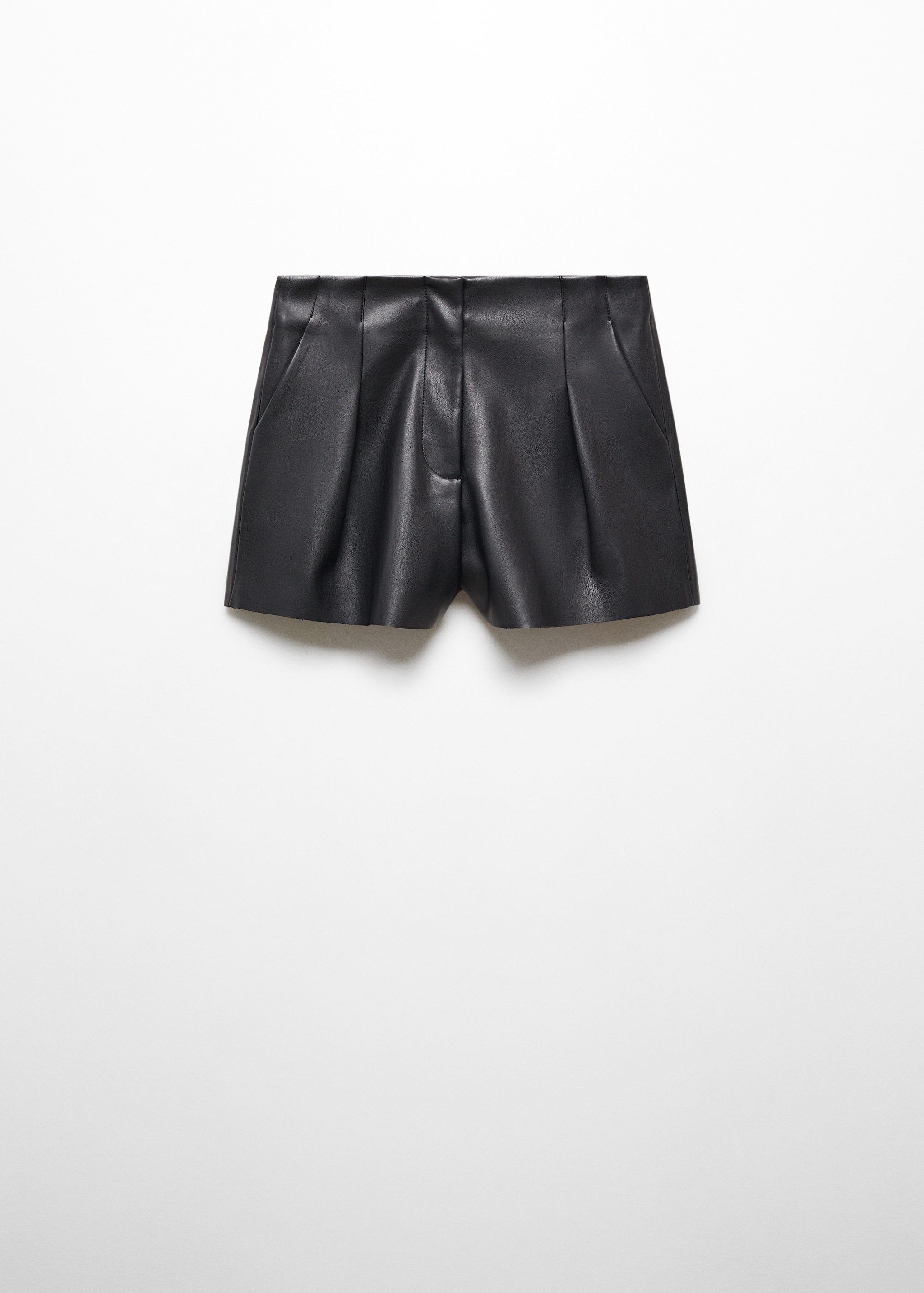 Skin-effect pleated shorts - Article without model